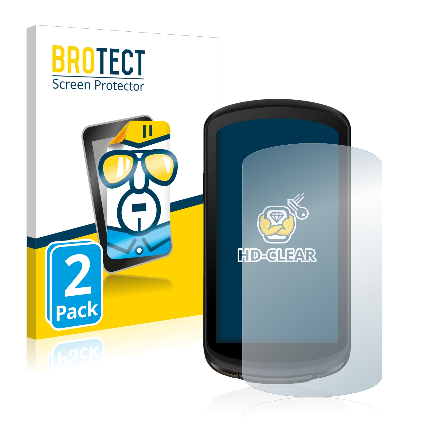 2x BROTECT Displayschutz-Folie pro Garmin Edge 1040 Solar