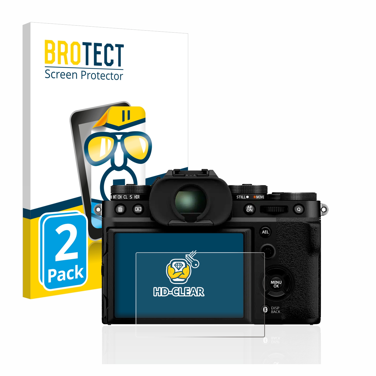 2x BROTECT Displayschutz-Folie pro Fujifilm X-T5