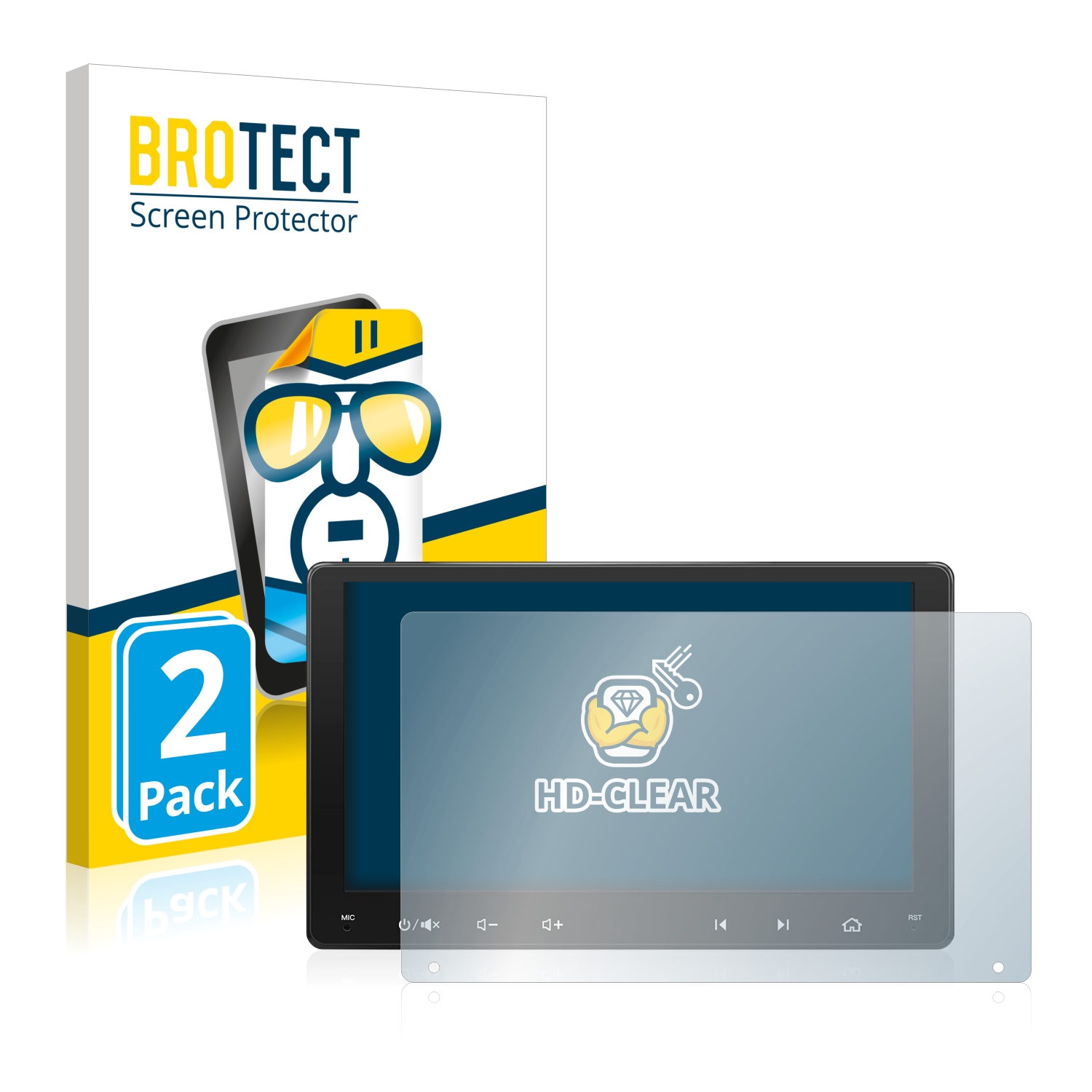 2x BROTECT Displayschutz-Folie pro Atoto A6 PF 9 palce