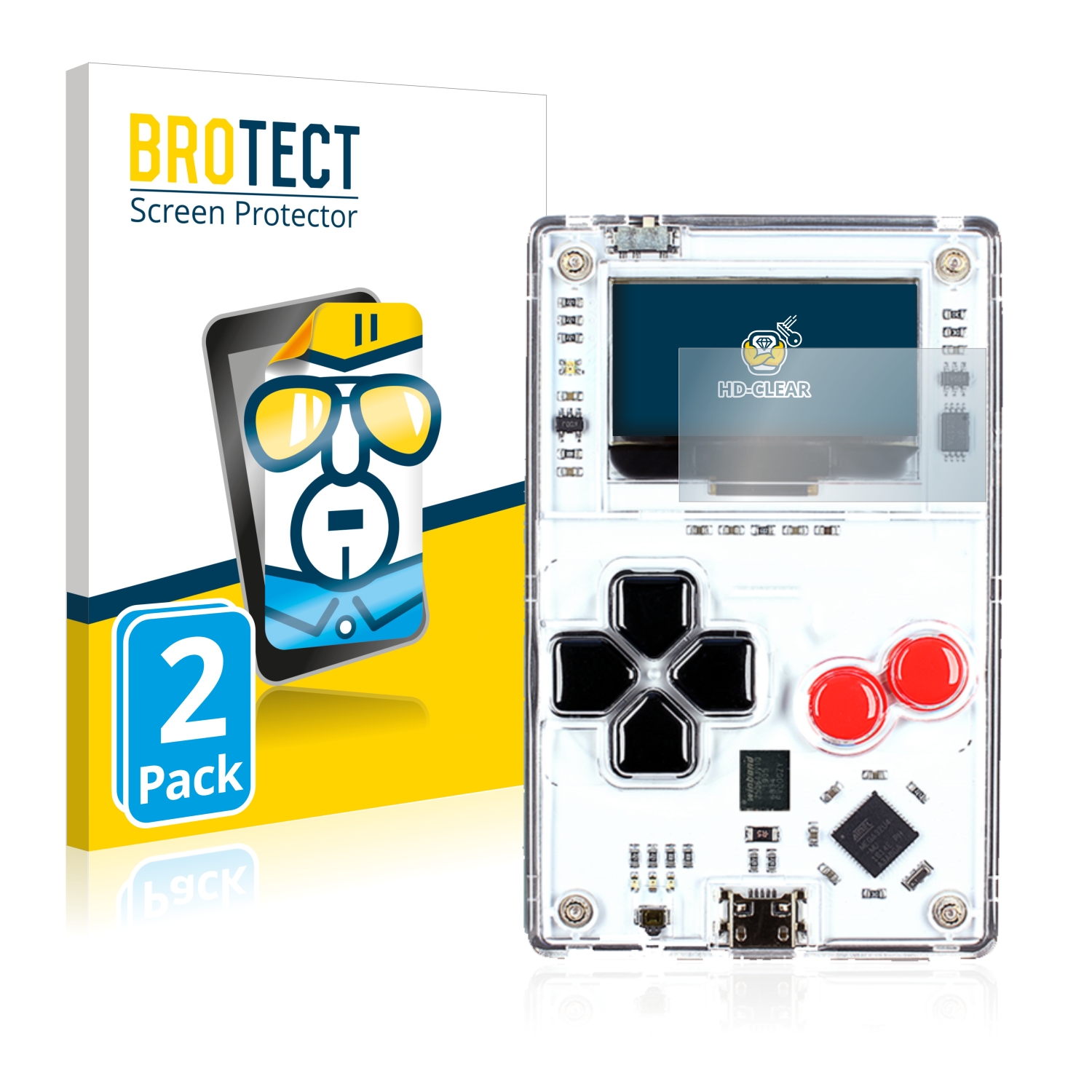 2x BROTECT Displayschutz-Folie pro Arduboy FX