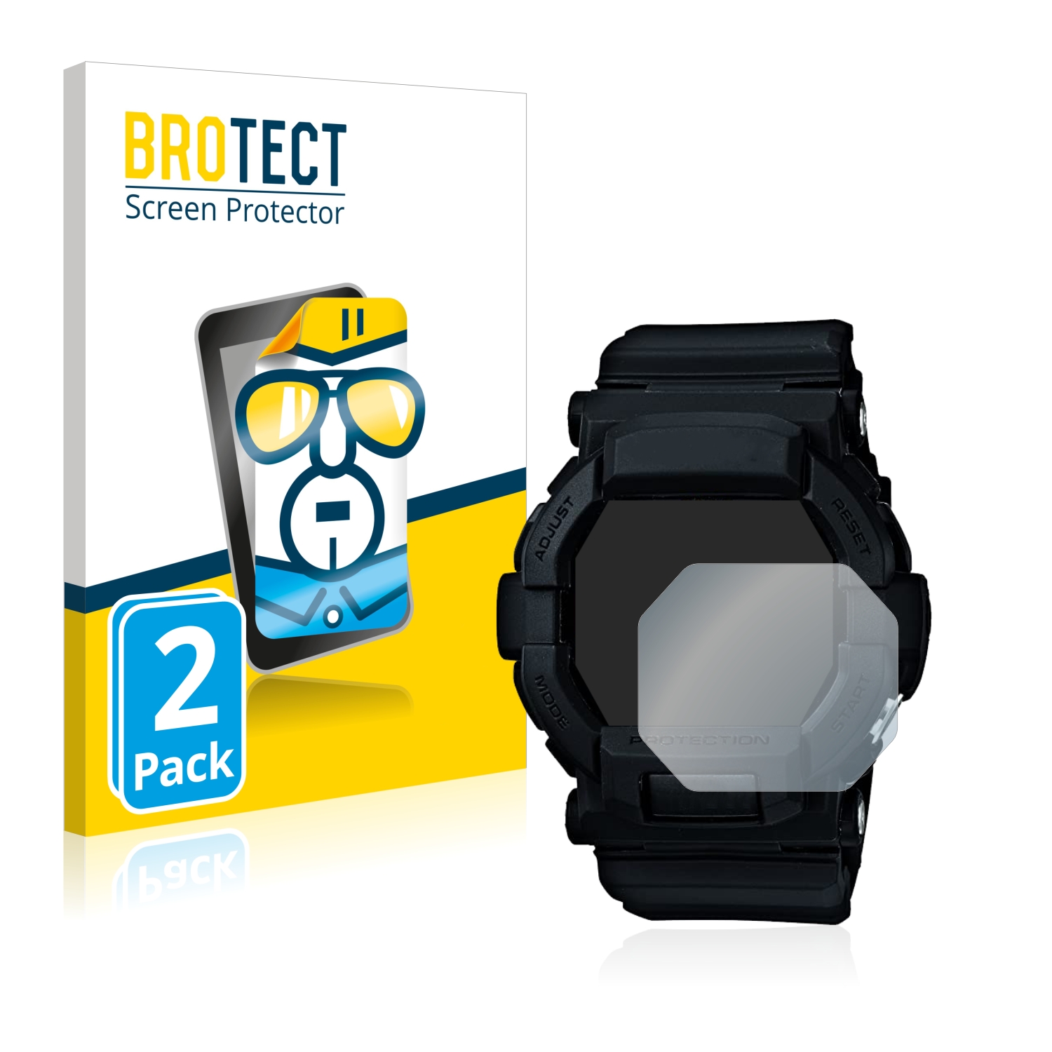 2x BROTECT Displayschutz-Folie pro Casio G-Shock GD350
