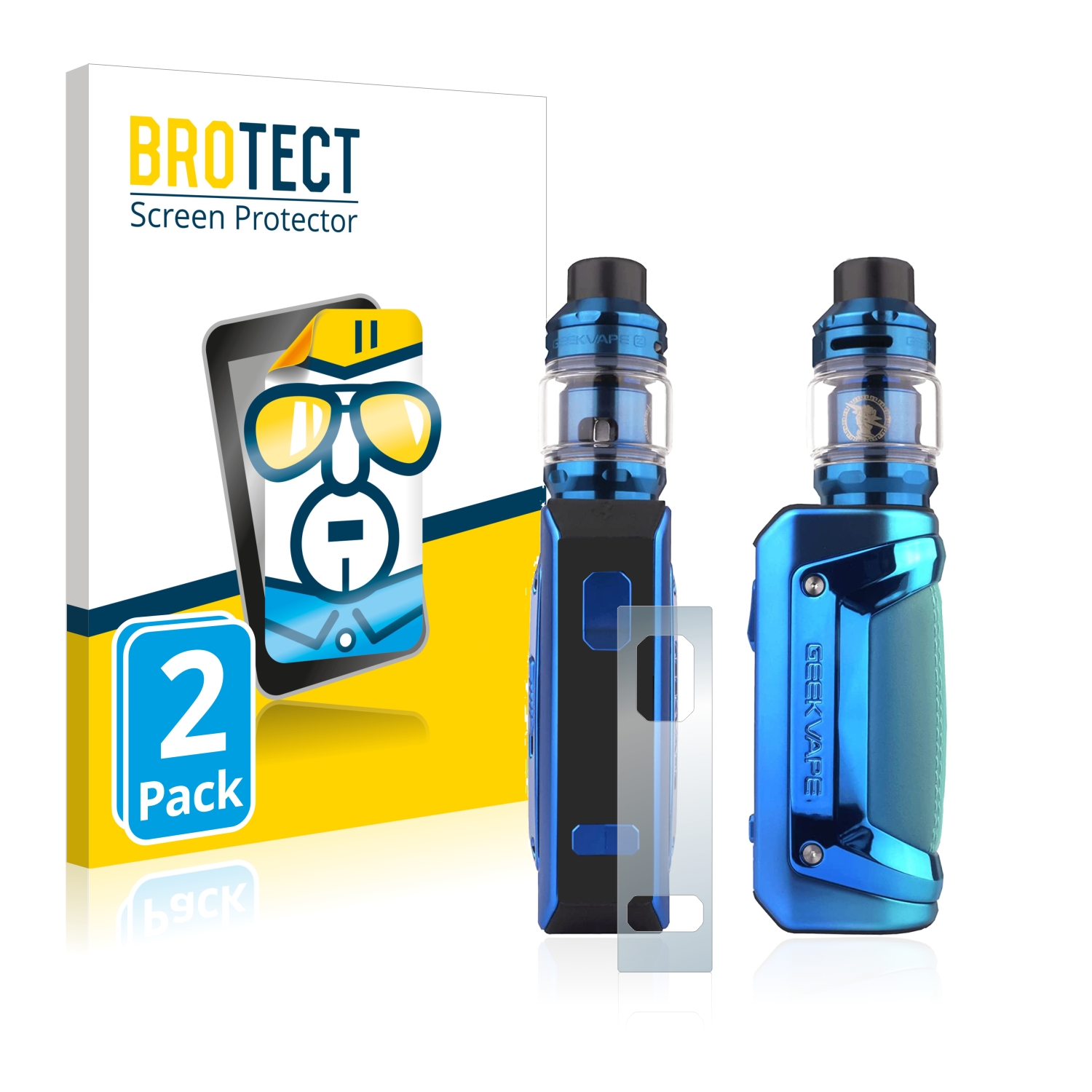 2x BROTECT Displayschutz-Folie pro GeekVape Aegis Solo 2