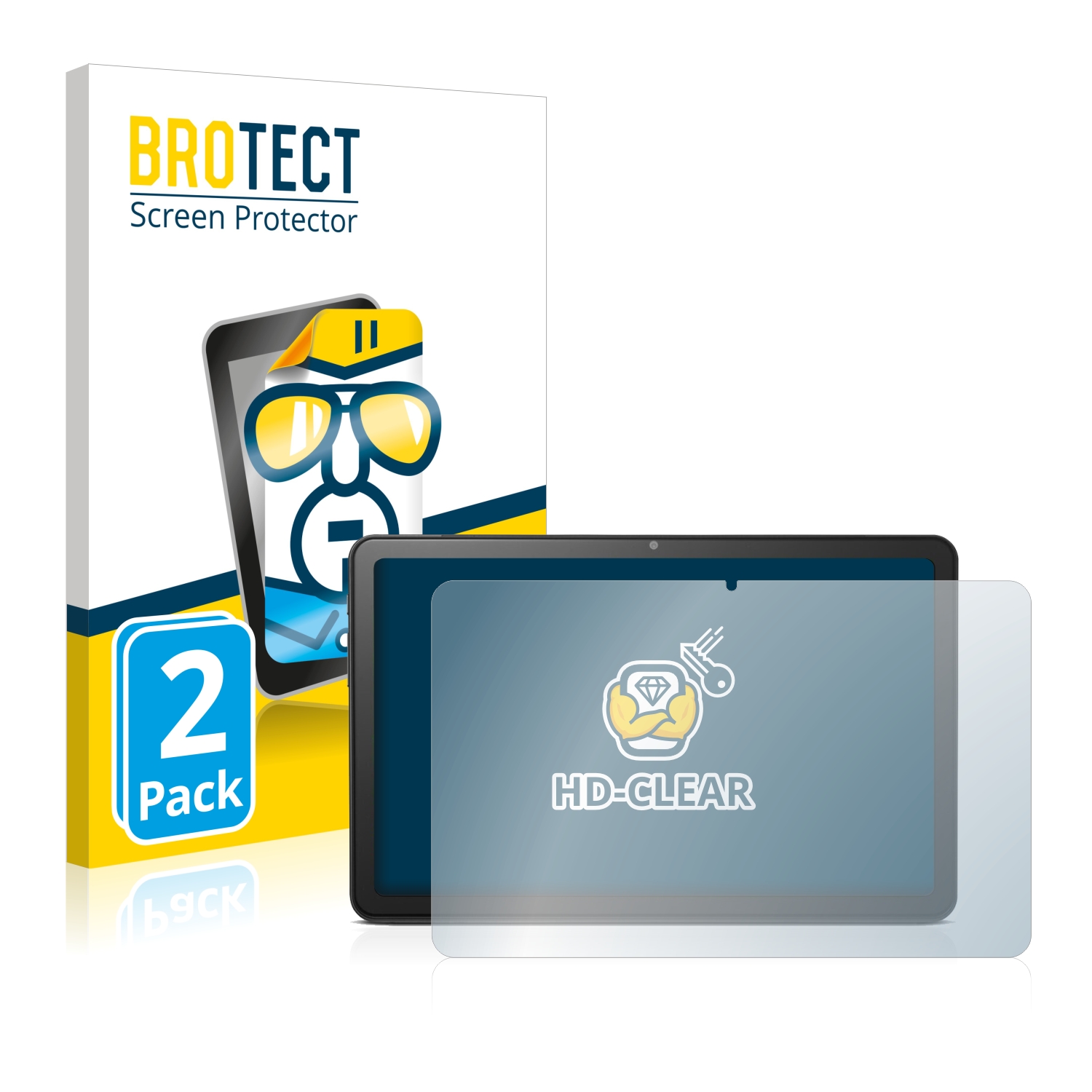 2x BROTECT Displayschutz-Folie pro Doro Tablet 10.4