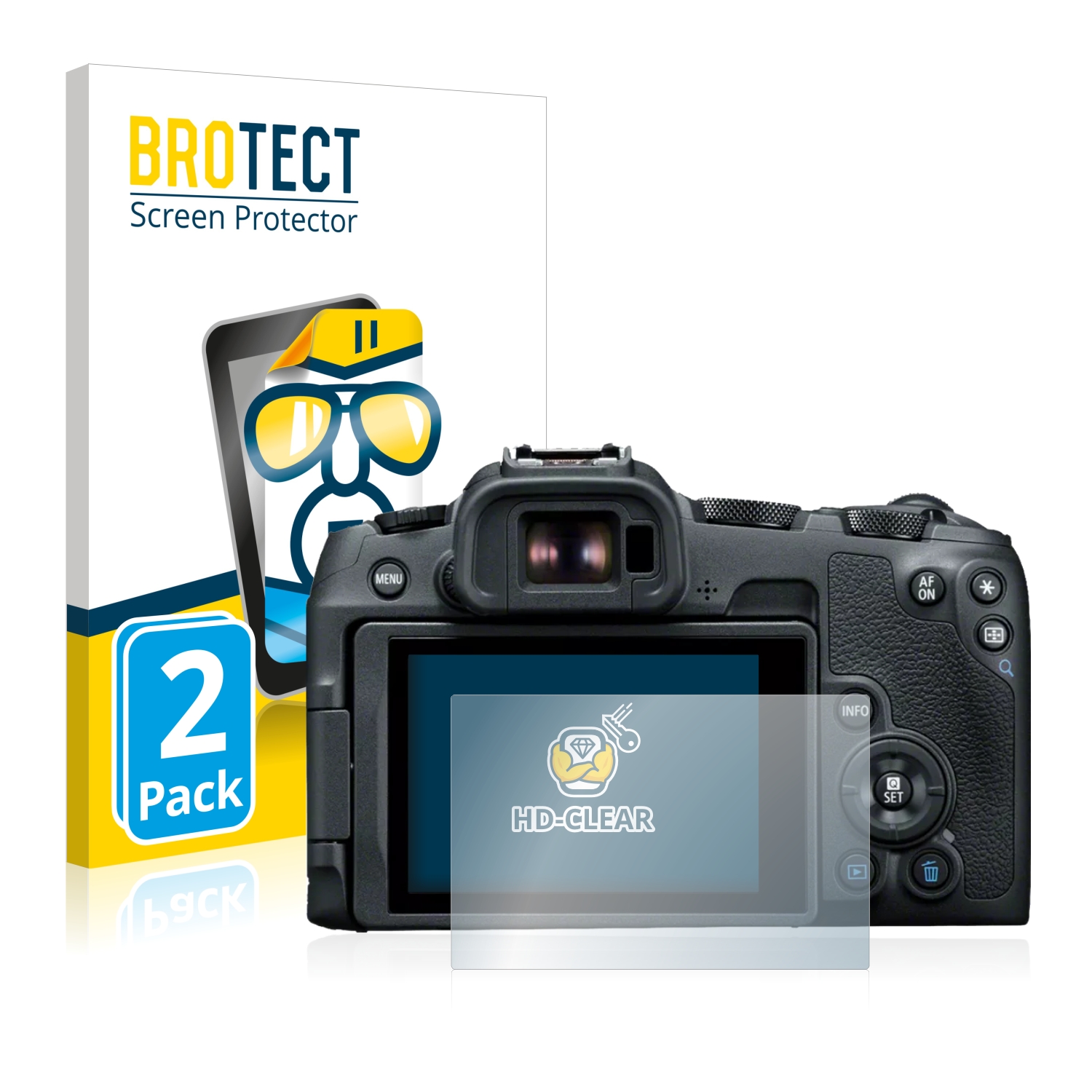 2x BROTECT Displayschutz-Folie pro Canon EOS R8