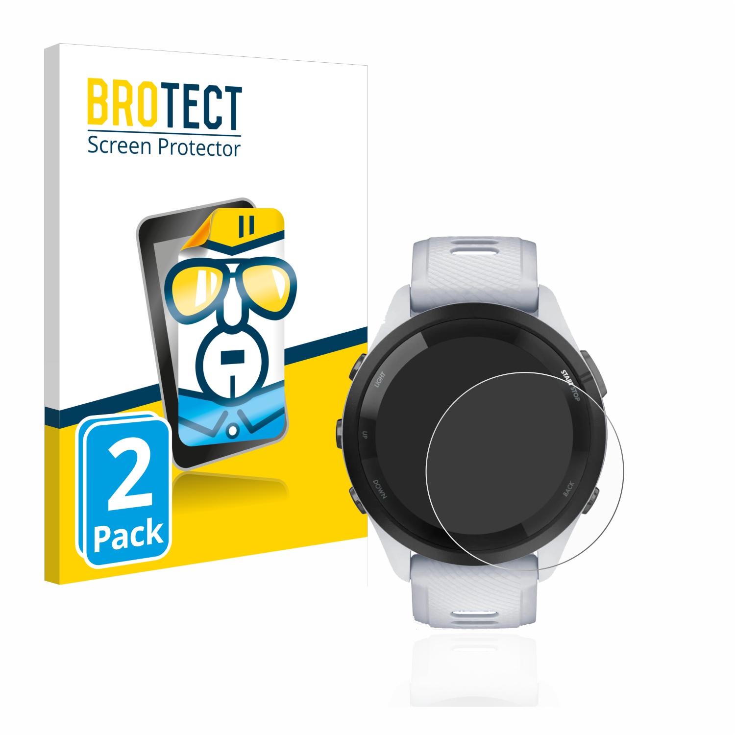 2x BROTECT Displayschutz-Folie pro Garmin Forerunner 265 (46 mm)