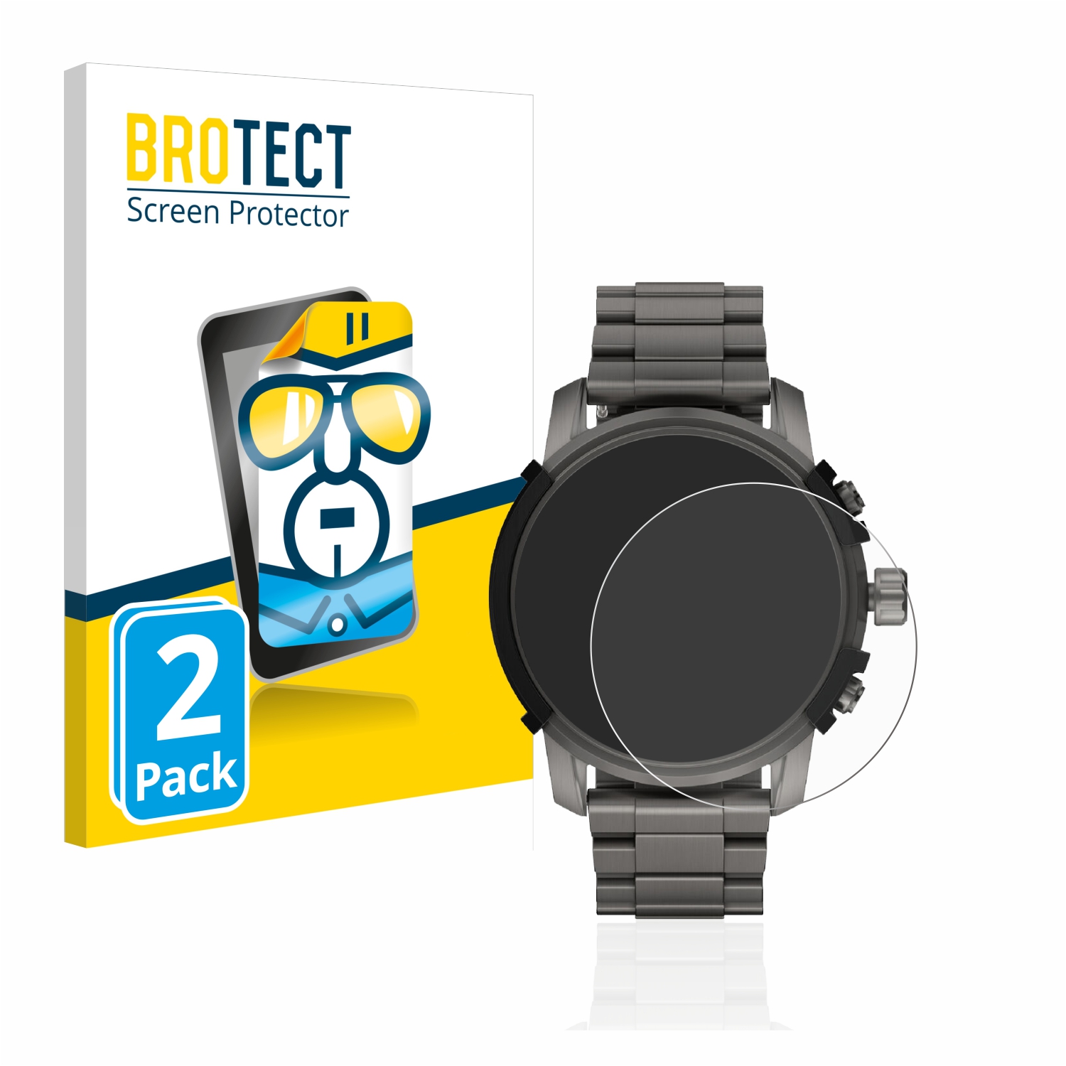 2x BROTECT Displayschutz-Folie pro Diesel On DZT2042R (48 mm)