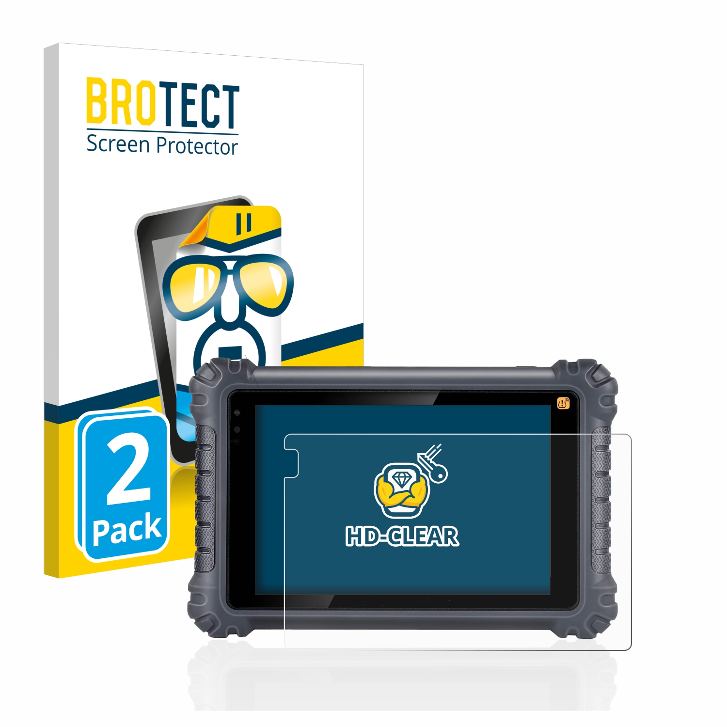 2x BROTECT Displayschutz-Folie pro Autel MaxiCom MK906Pro-TS