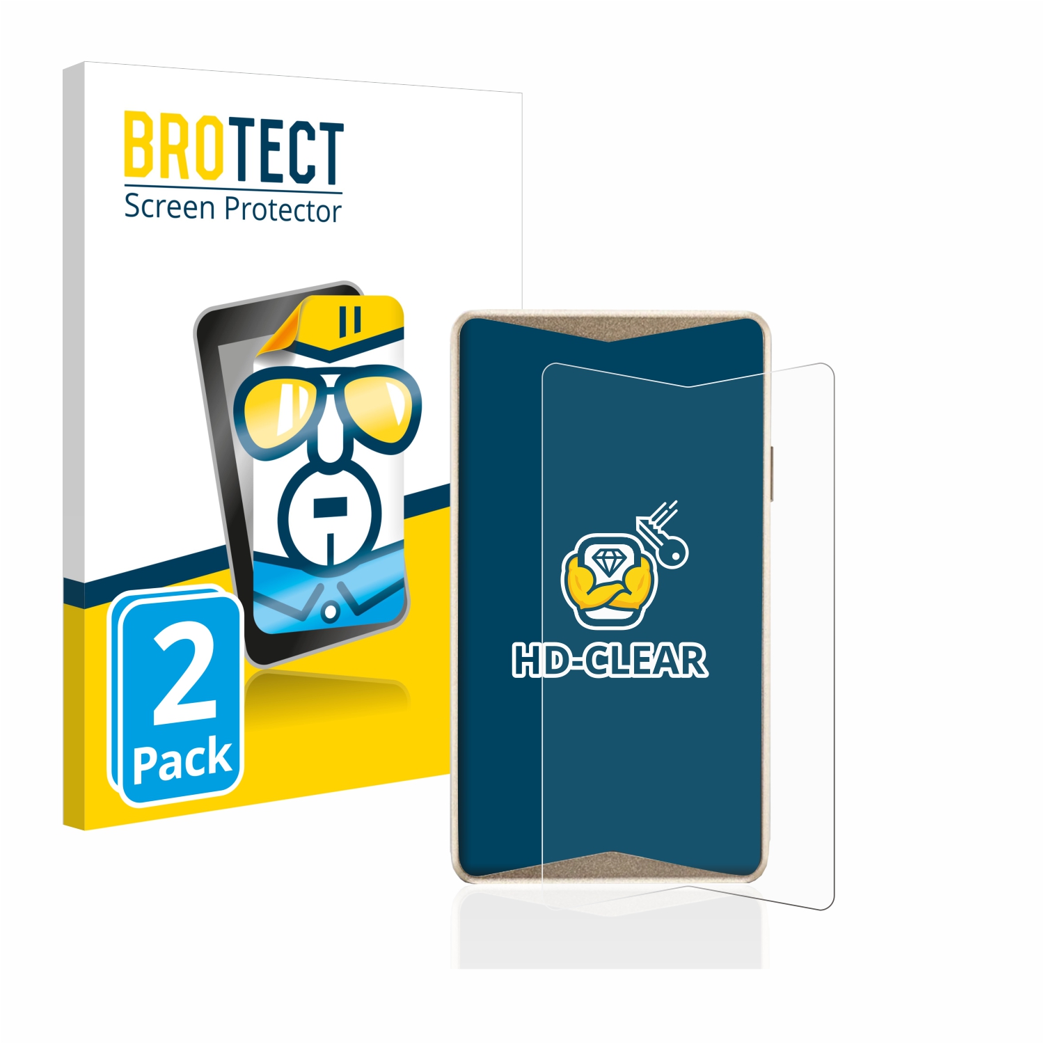 2x BROTECT Displayschutz-Folie pro ELLIPAL Titan Cold Wallet