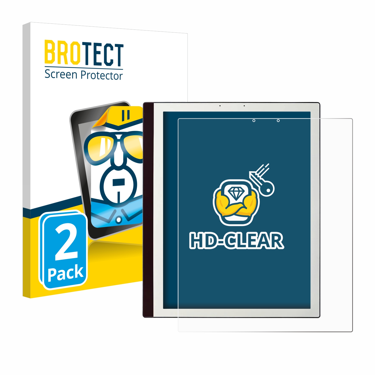 2x BROTECT Displayschutz-Folie pro Bookeen Notéa