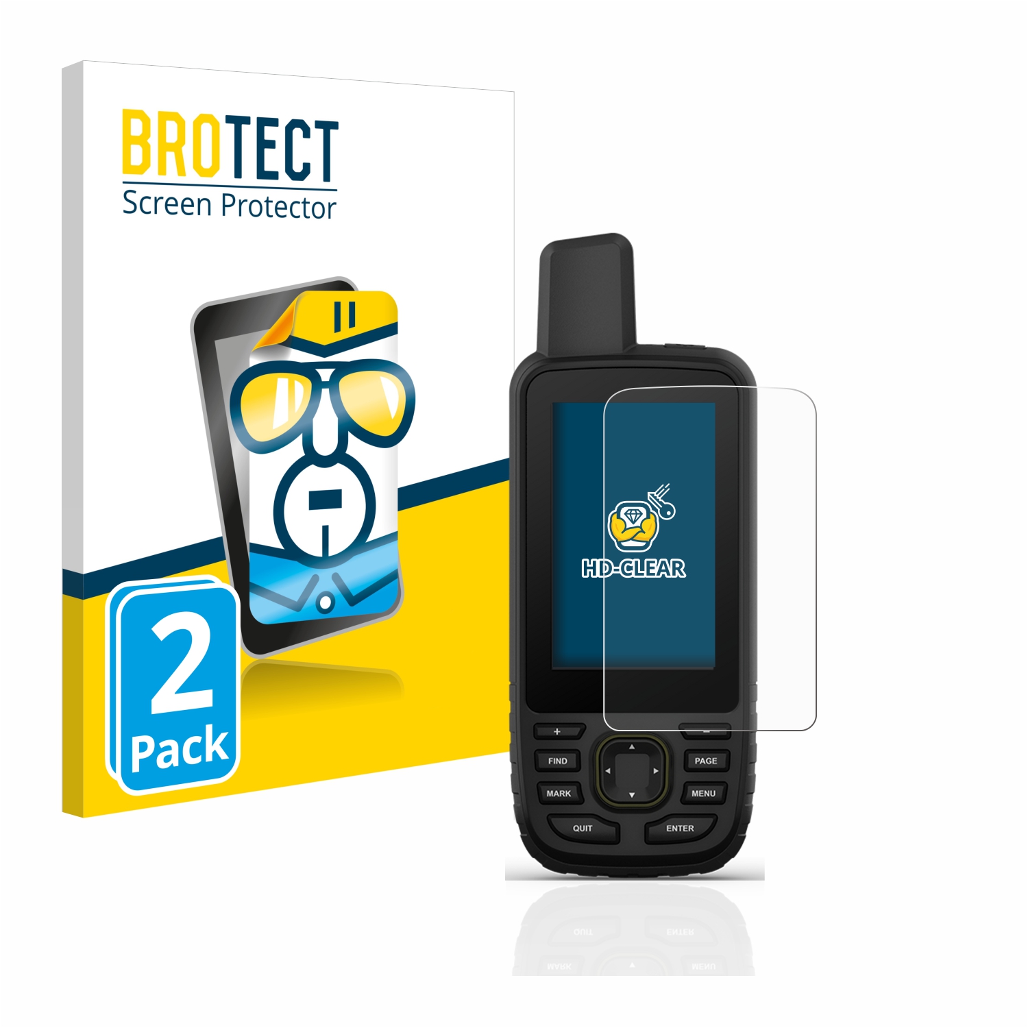 2x BROTECT Displayschutz-Folie pro Garmin GPSMAP 67