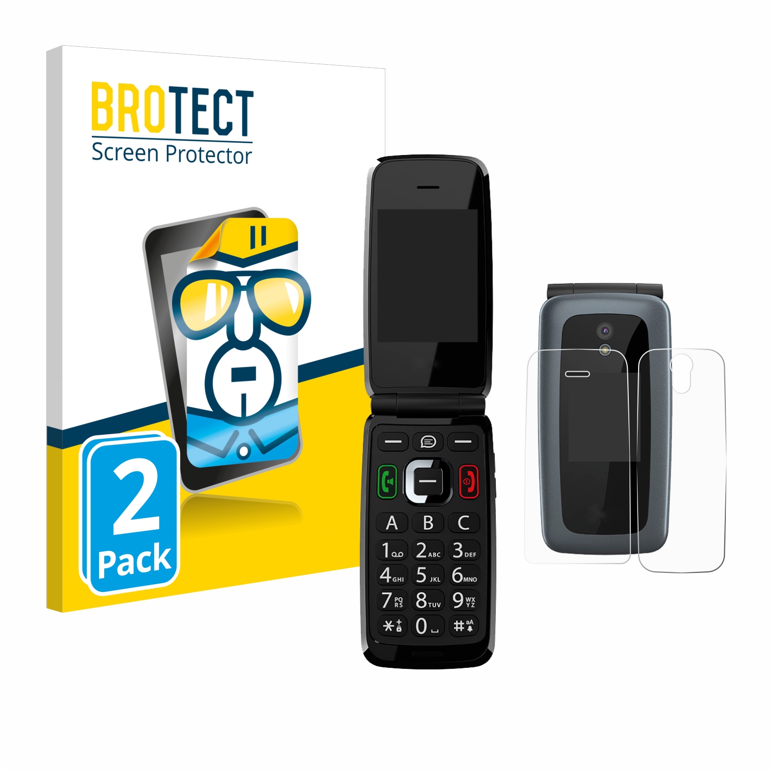 2x BROTECT Displayschutz-Folie pro Gigaset GL7