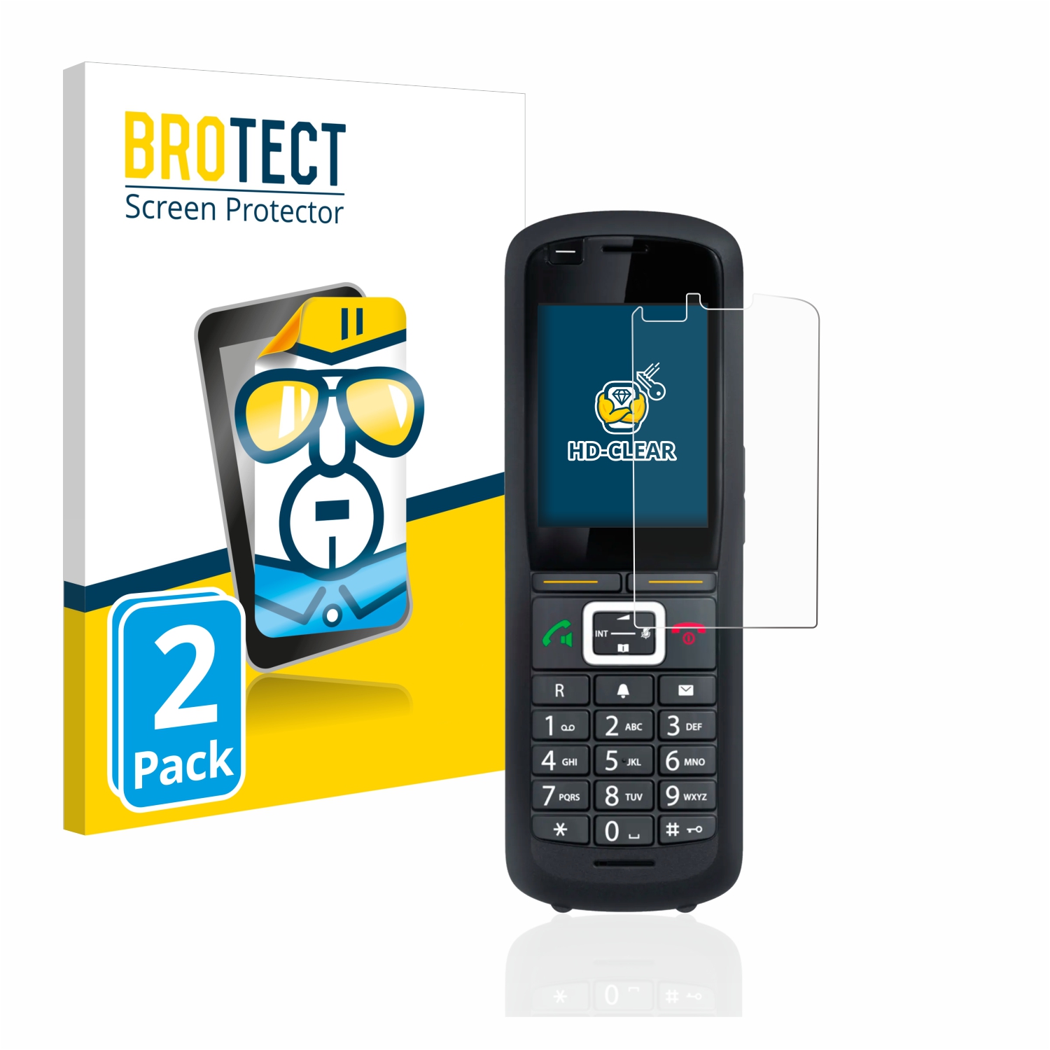 2x BROTECT Displayschutz-Folie pro Gigaset R700H Pro