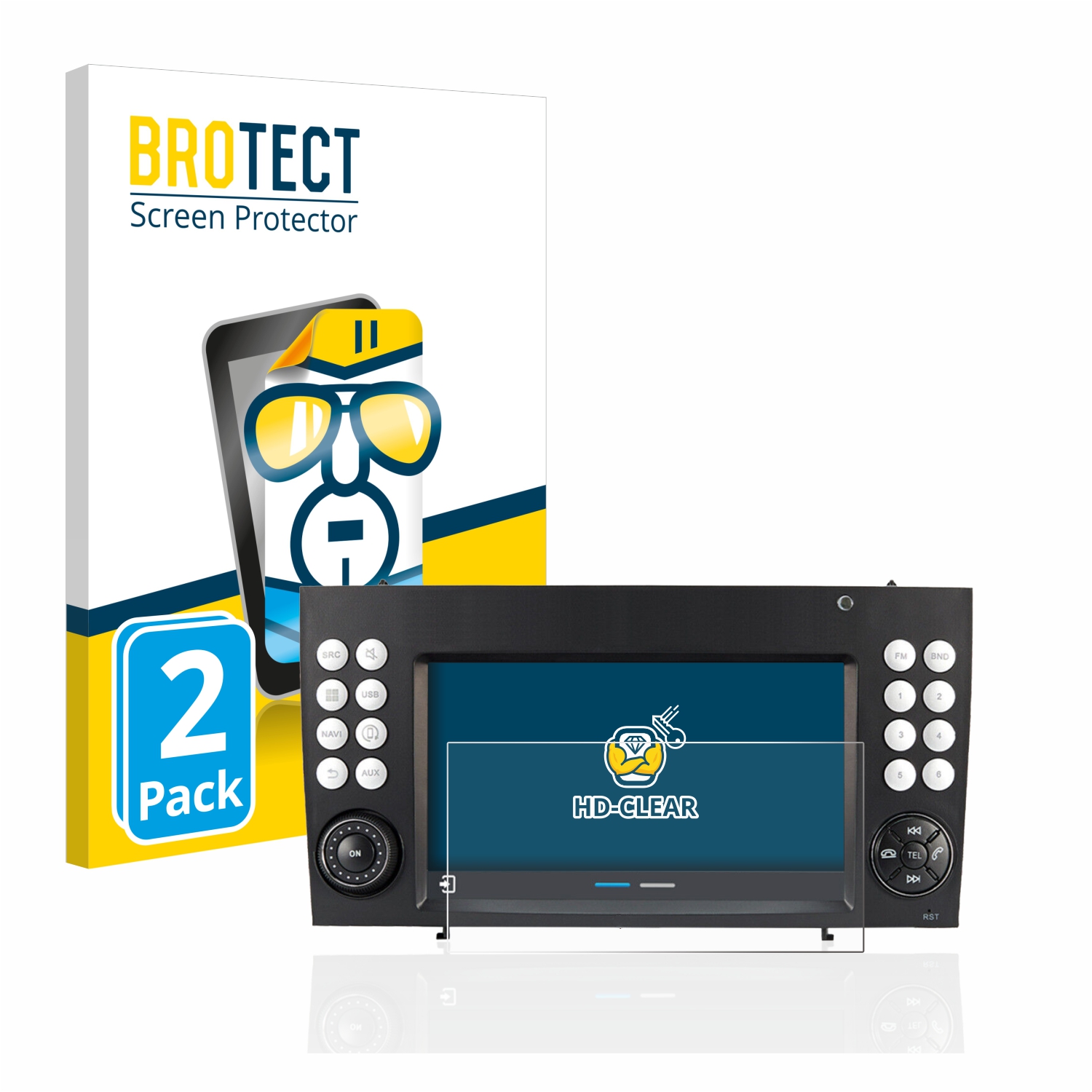 2x BROTECT Displayschutz-Folie pro Dynavin D8-SLK 7?