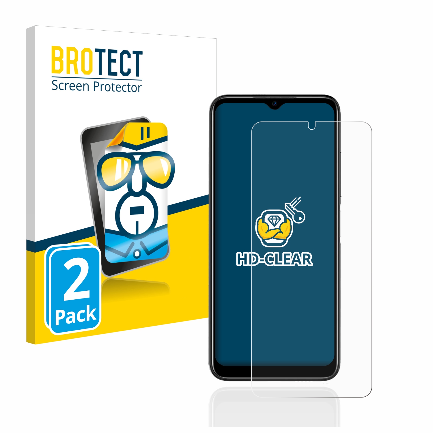 2x BROTECT Displayschutz-Folie pro Doogee N50