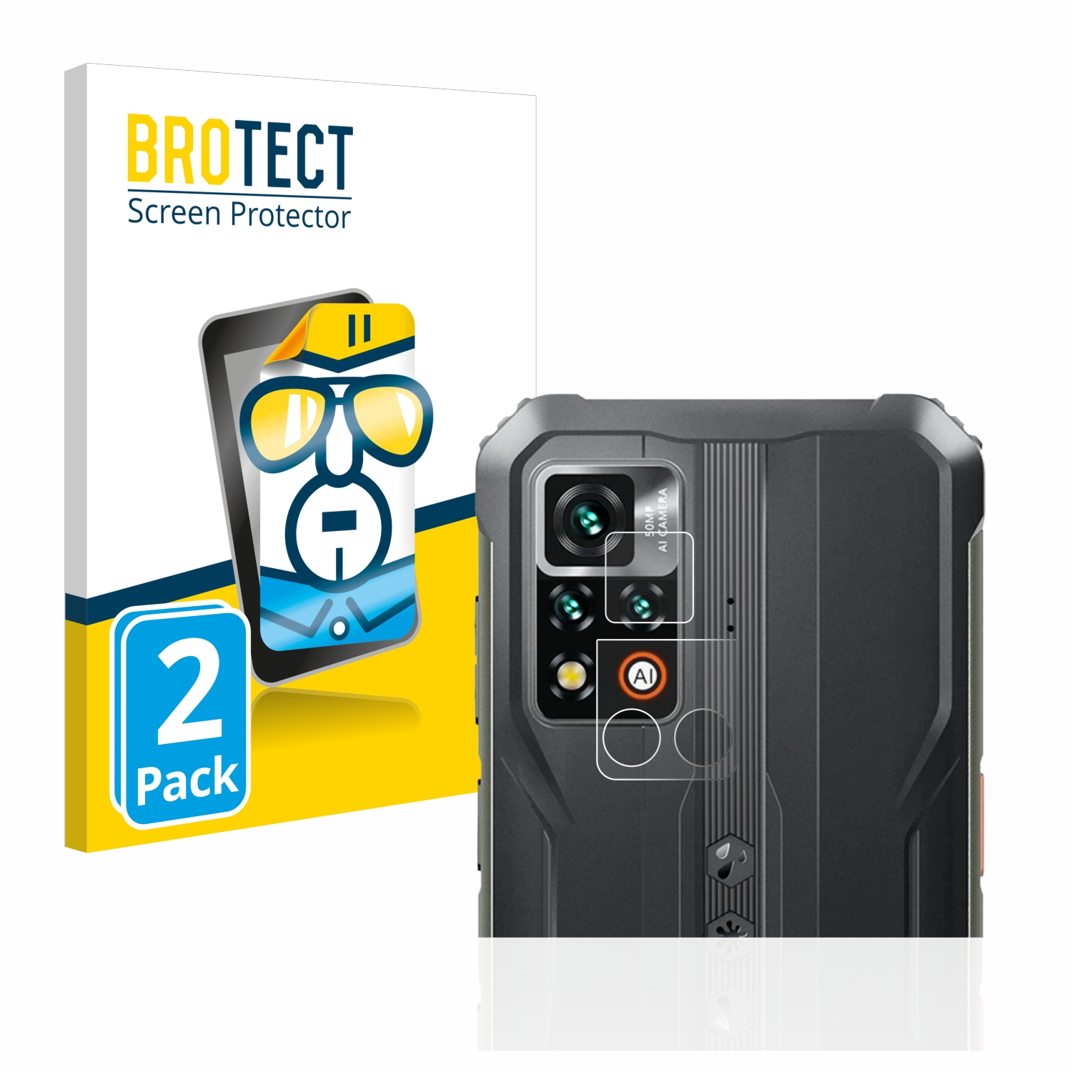 2x BROTECT Displayschutz-Folie pro Blackview BV9200 (pouze kamera)