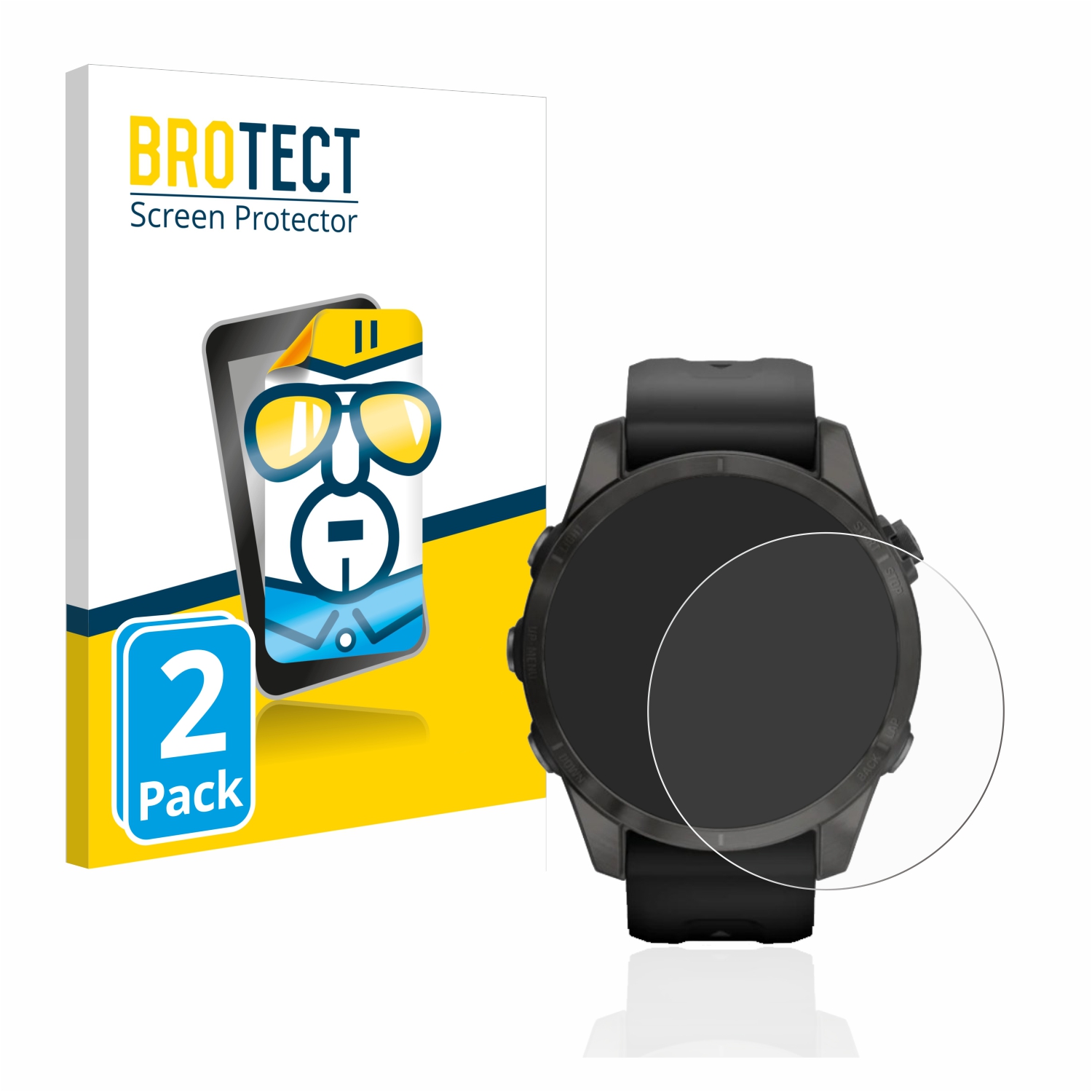 2x BROTECT Displayschutz-Folie pro Garmin Epix Pro (Gen 2) (42 mm)