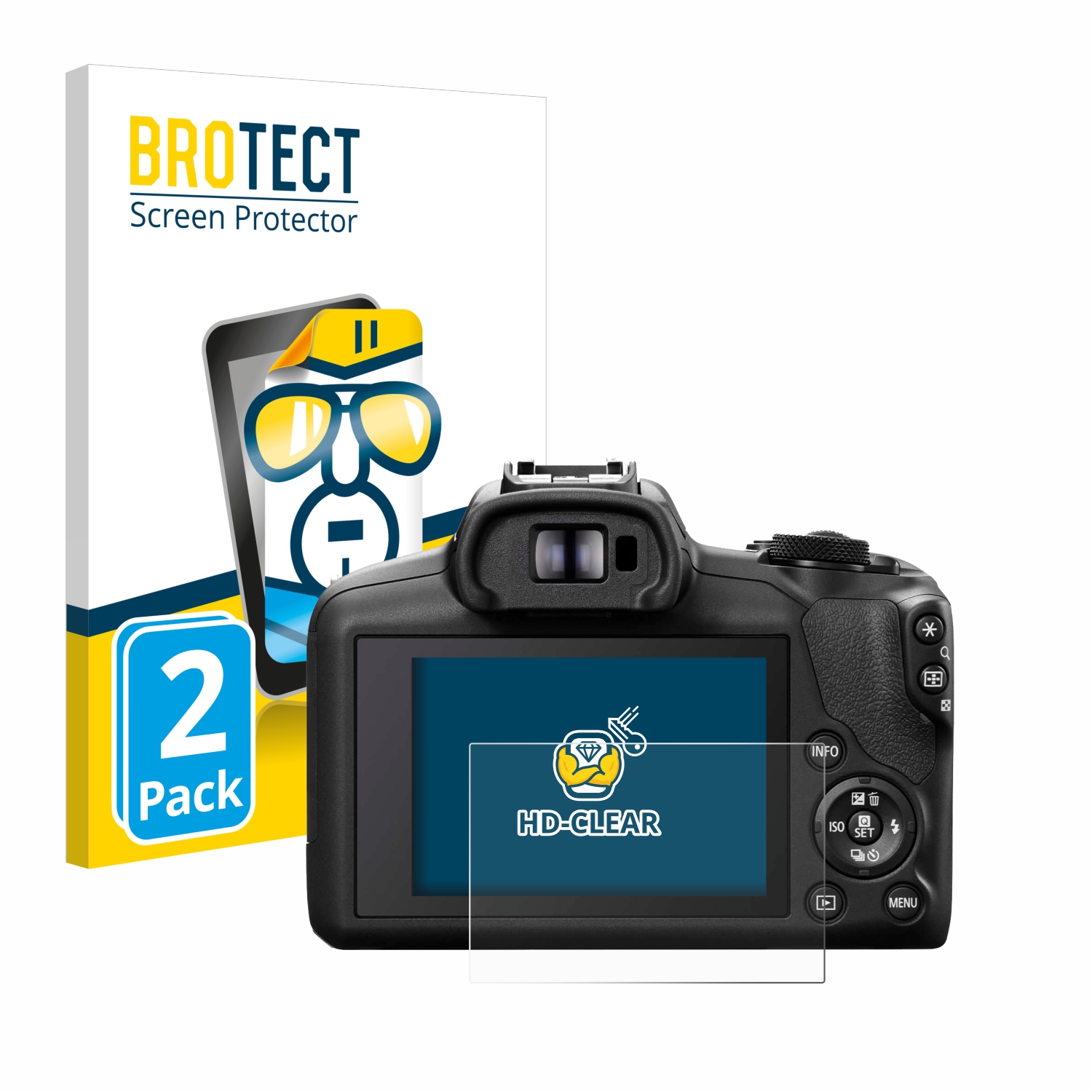 2x BROTECT Displayschutz-Folie pro Canon EOS R100
