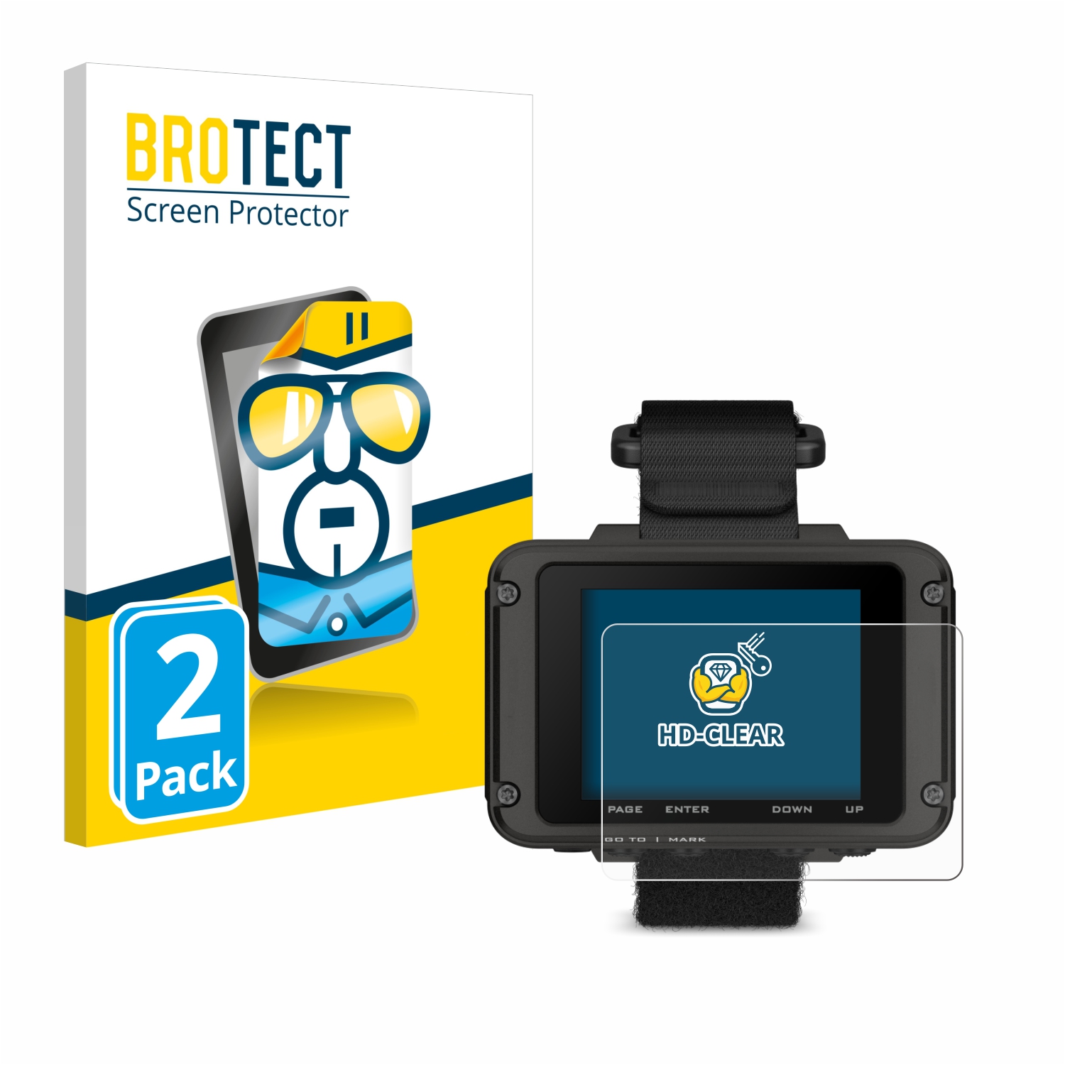 2x BROTECT Displayschutz-Folie pro Garmin Foretrex 801