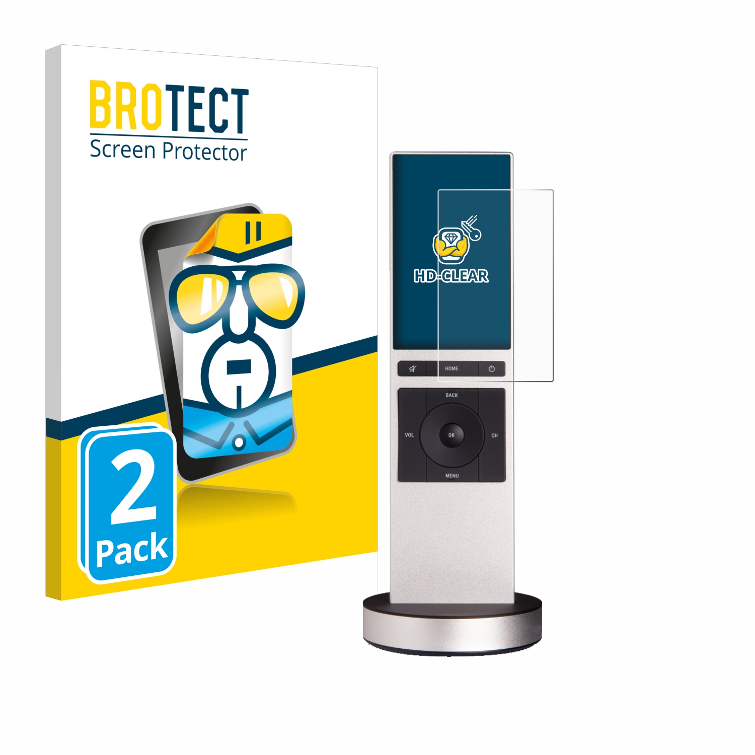 2x BROTECT Displayschutz-Folie pro Control 4 Neeo Remote NE-RMT
