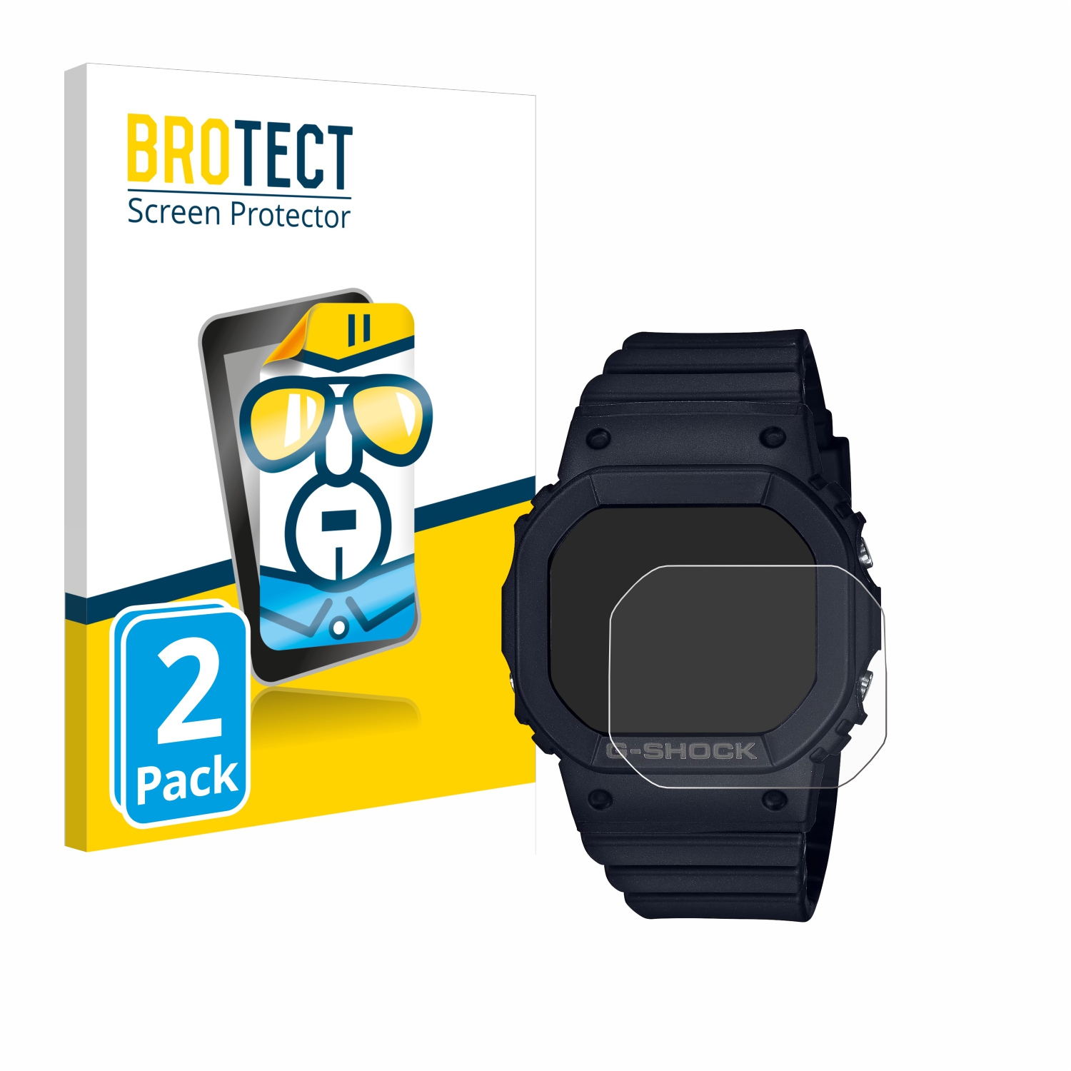 2x BROTECT Displayschutz-Folie pro Casio G-Shock GMD-S5600