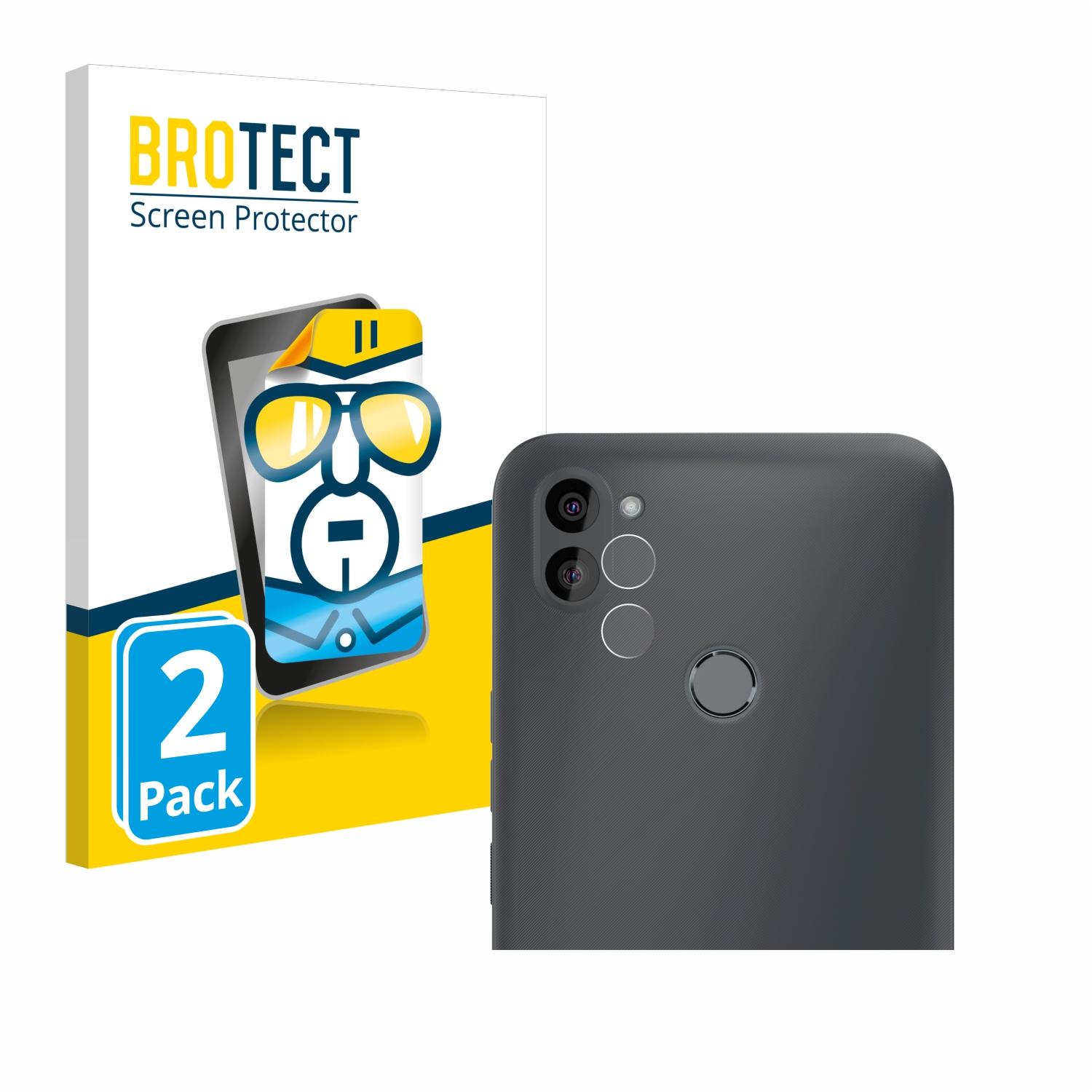 2x BROTECT Displayschutz-Folie pro Gigaset GS5 Lite (displej+Kamera)