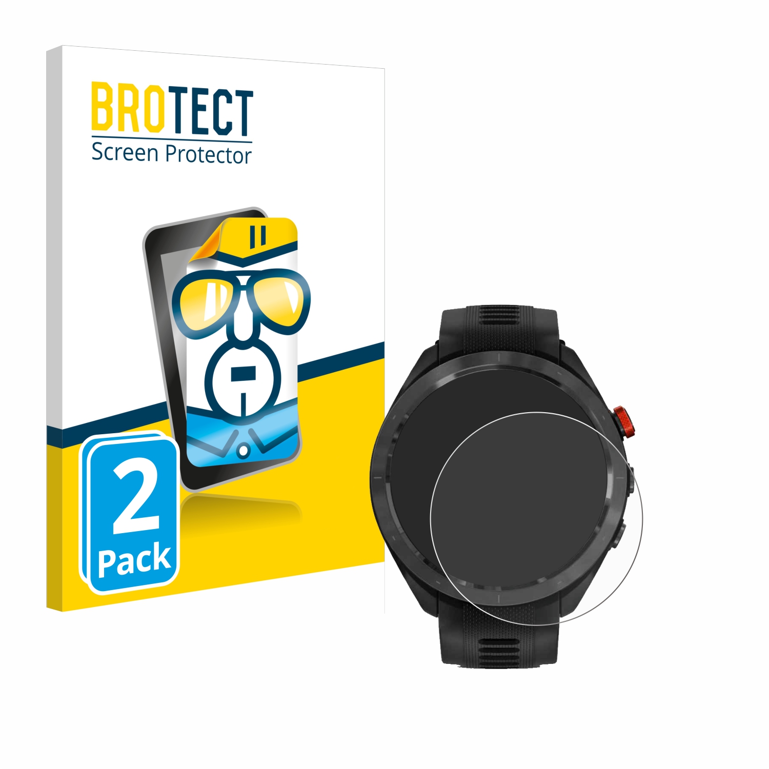 2x BROTECT Displayschutz-Folie pro Garmin Approach S70 (47 mm)