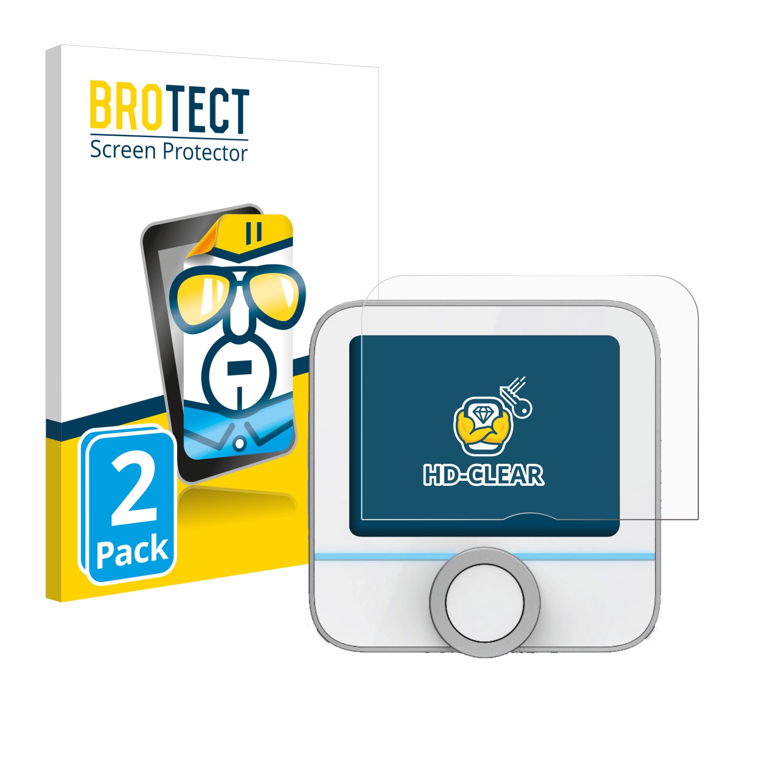 2x BROTECT Displayschutz-Folie pro Bosch Smart Home 230 V (pokojový termostat II)