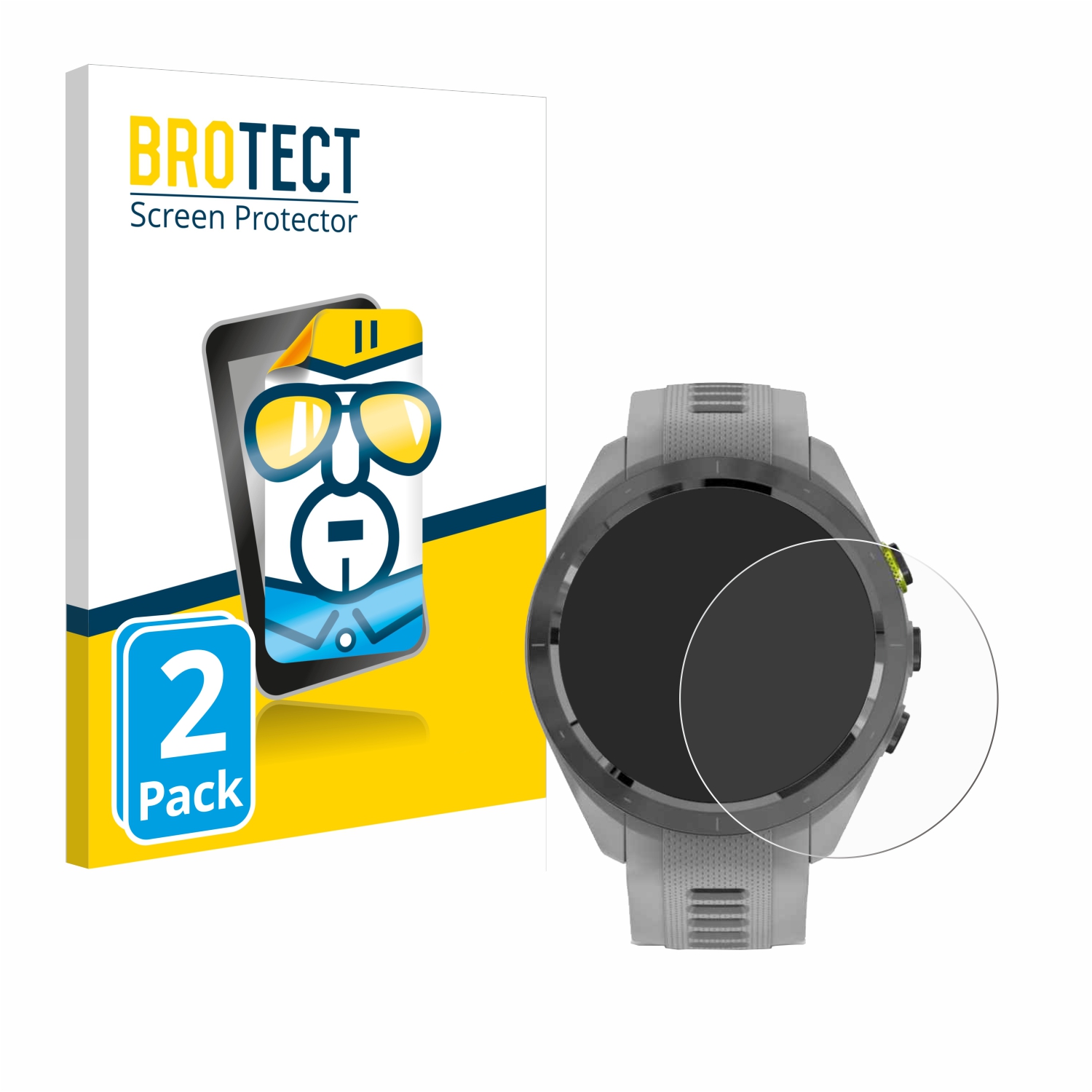 2x BROTECT Displayschutz-Folie pro Garmin Approach S70 (42 mm)