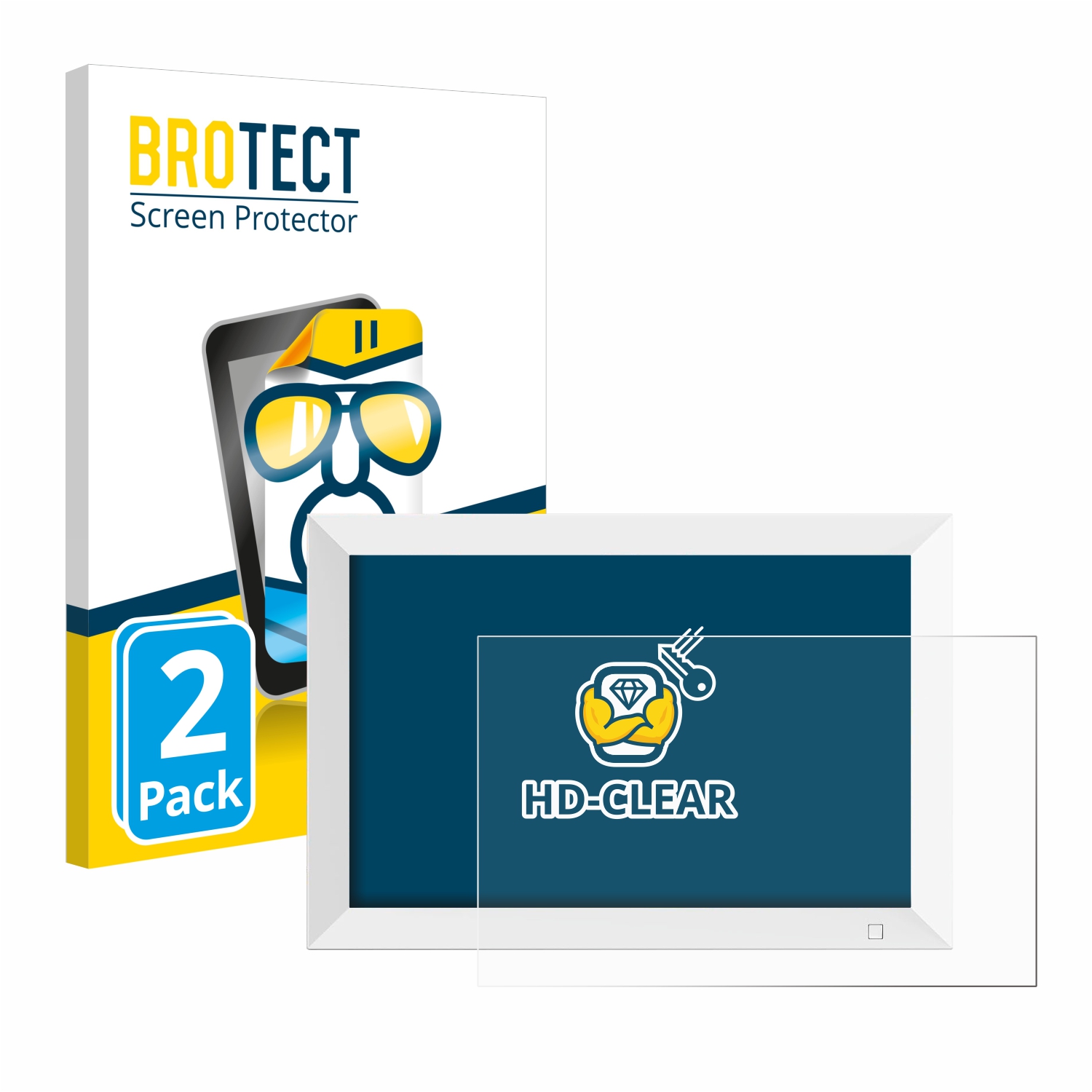 2x BROTECT Displayschutz-Folie pro Cytem 10.1 digitální fotorámeček
