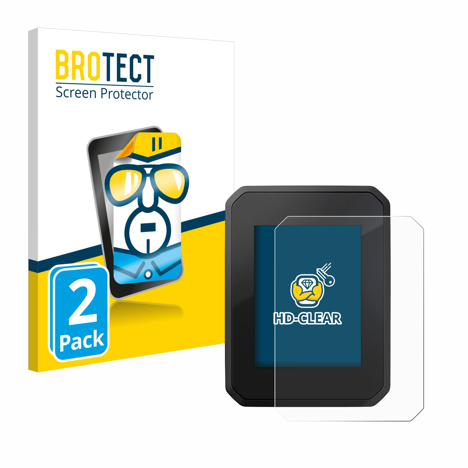 2x BROTECT Displayschutz-Folie pro FIT displej Compact