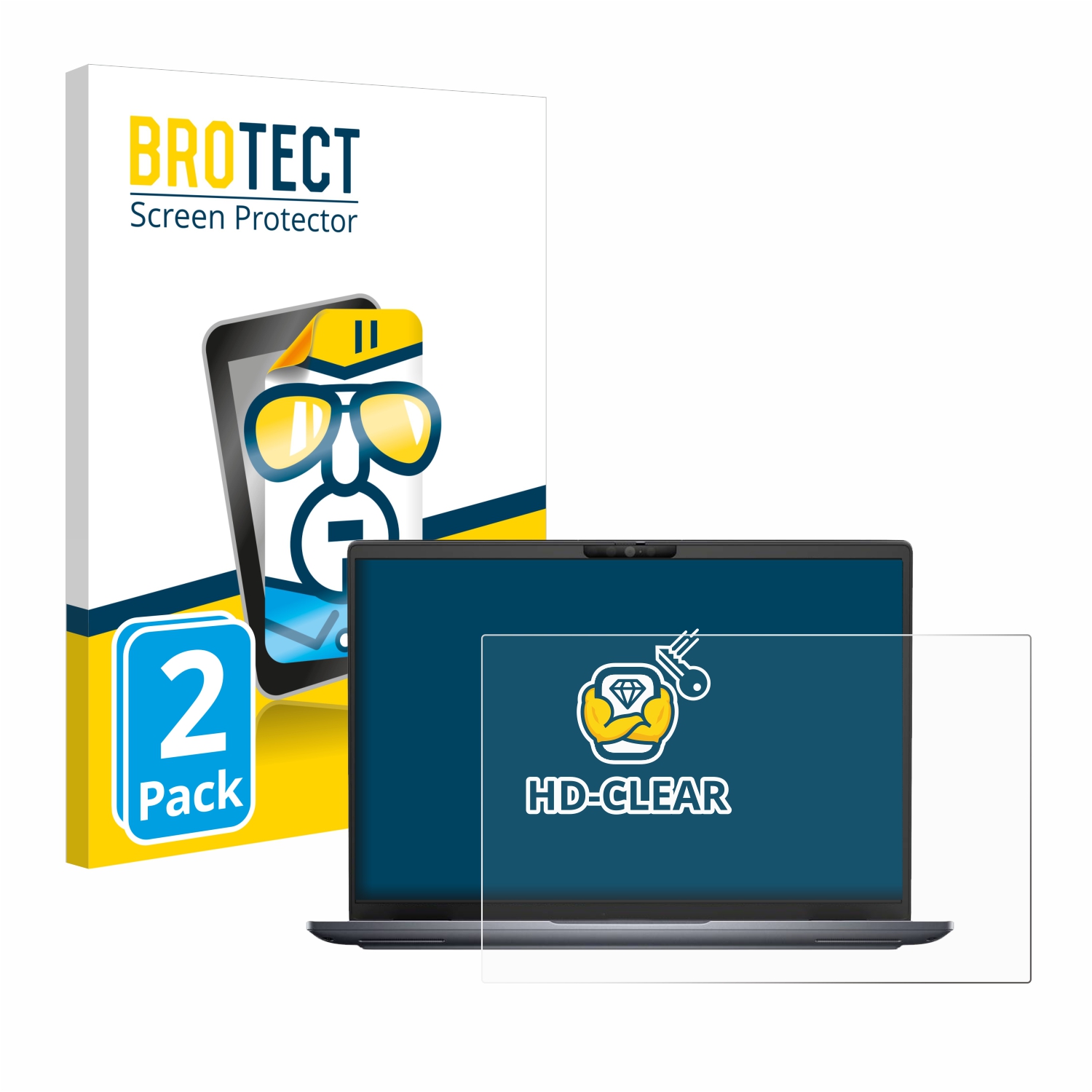 2x BROTECT Displayschutz-Folie pro Dell Latitude 7340