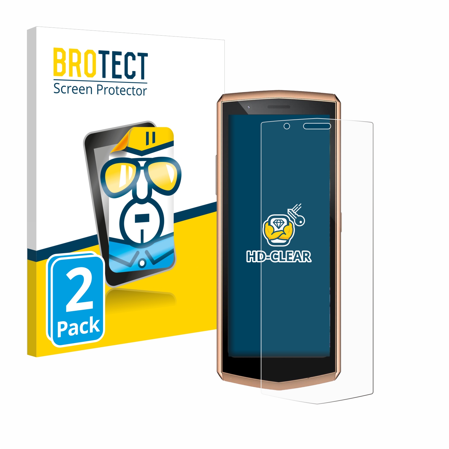 2x BROTECT Displayschutz-Folie pro Cubot Pocket 3
