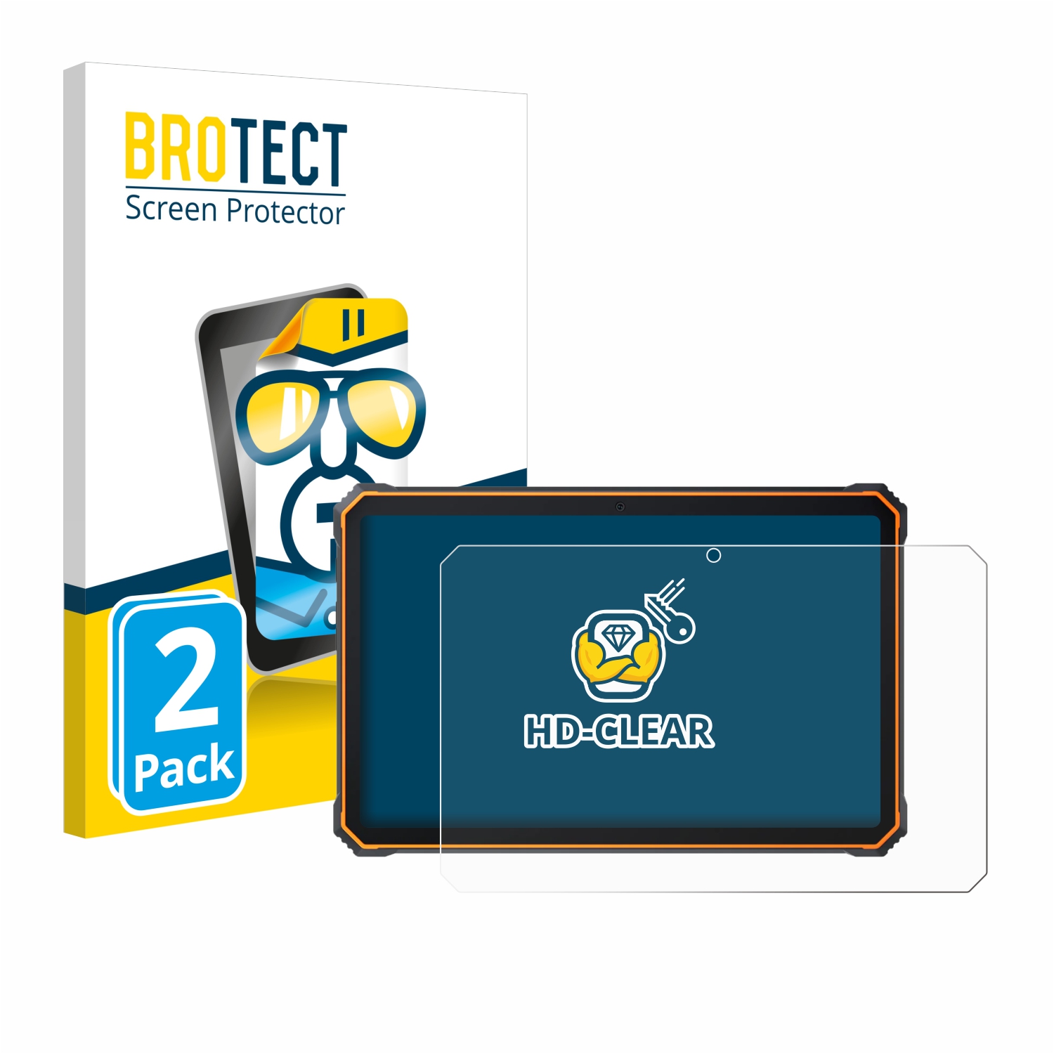 2x BROTECT Displayschutz-Folie pro Blackview Active 8 Pro 10.36