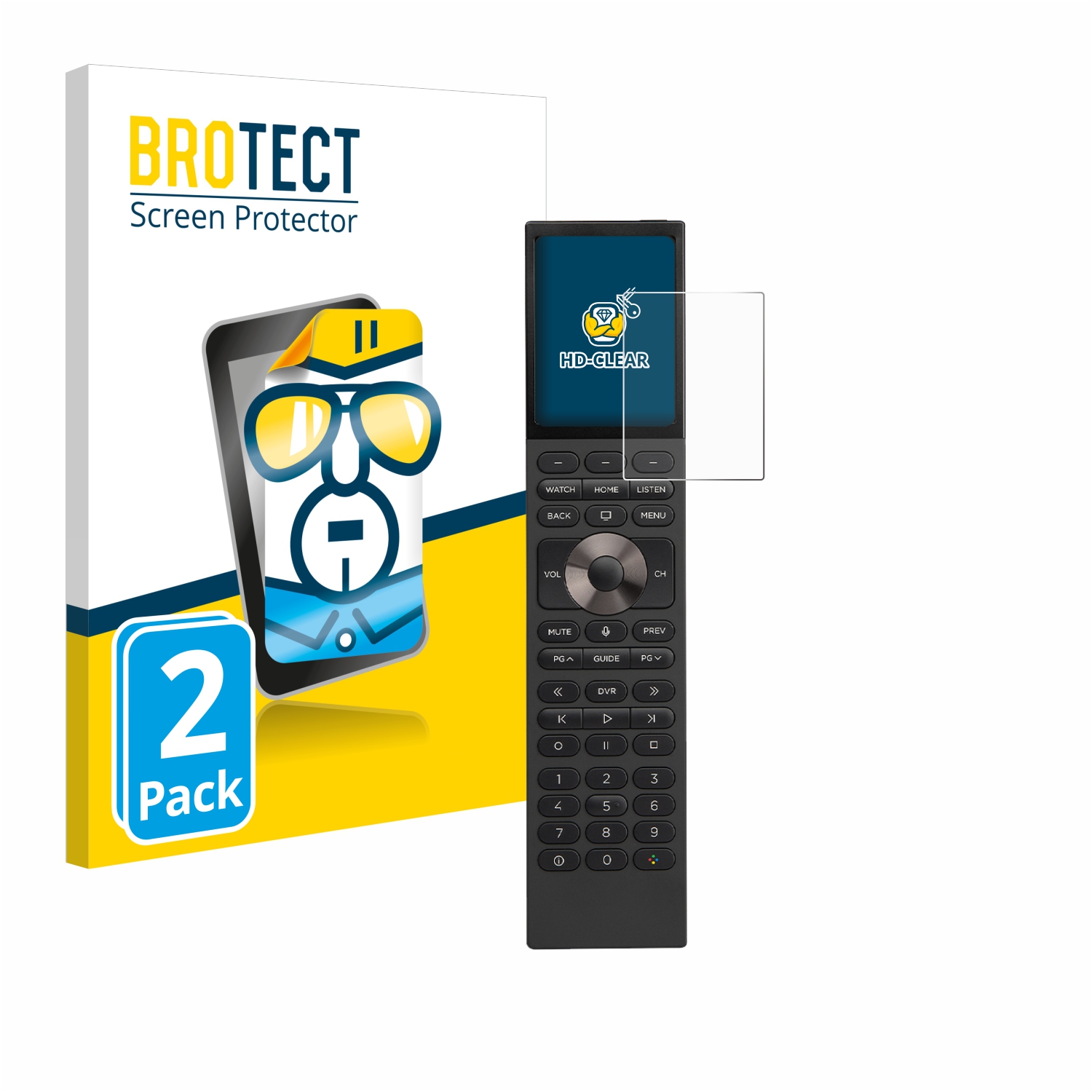 2x BROTECT Displayschutz-Folie pro Control 4 Halo Remote