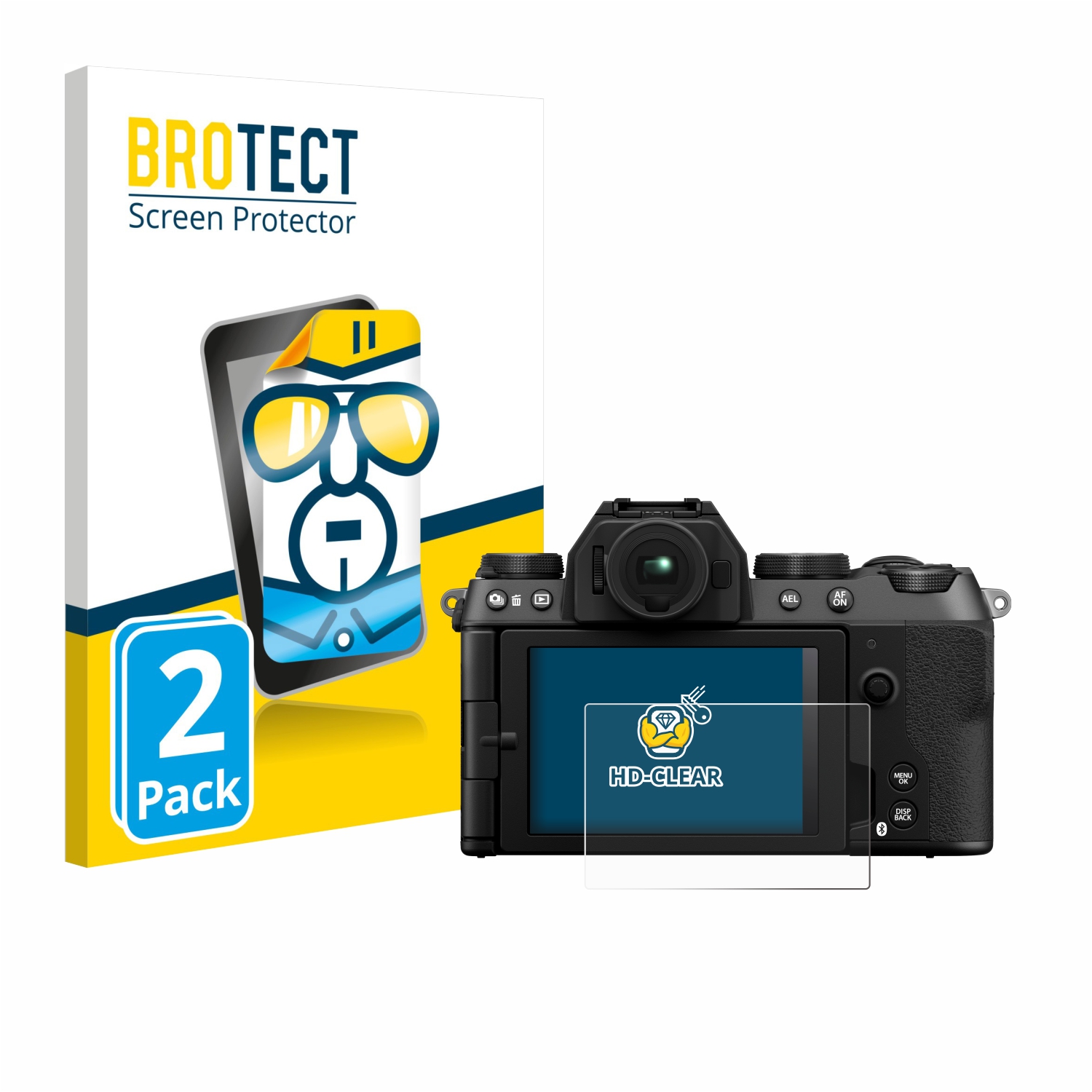 2x BROTECT Displayschutz-Folie pro Fujifilm X-S20