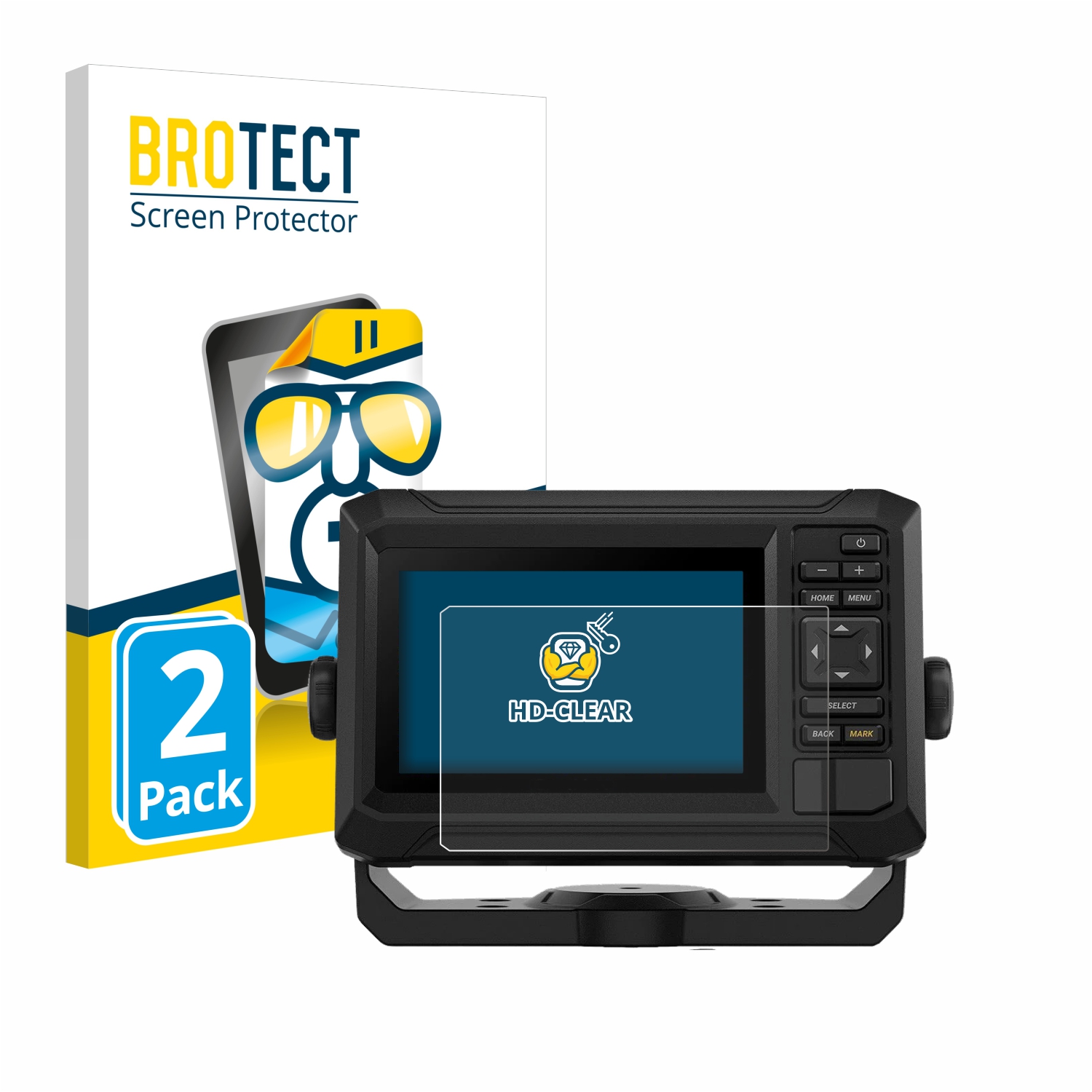 2x BROTECT Displayschutz-Folie pro Garmin ECHOMAP UHD2 5