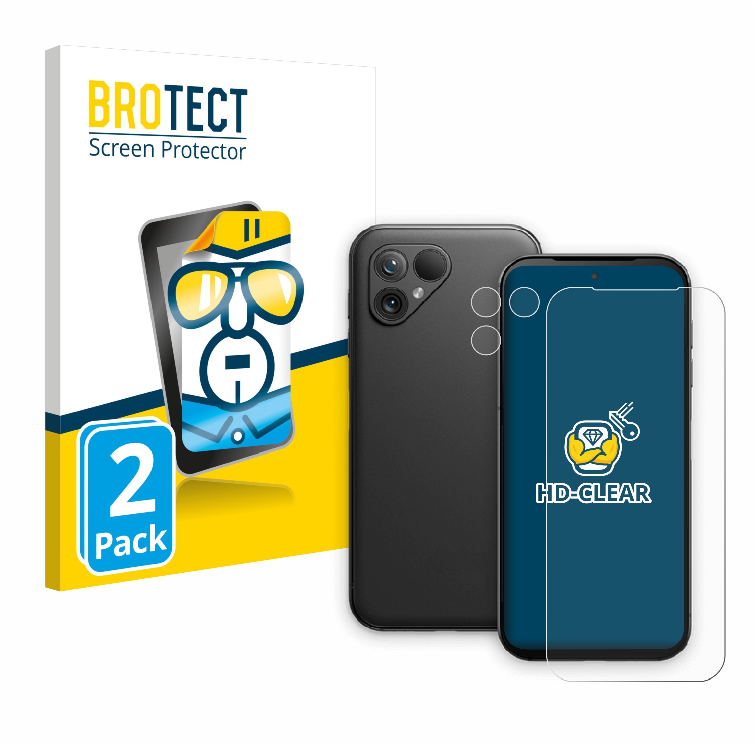 2x BROTECT Displayschutz-Folie pro Fairphone 5 (displej+Kamera)