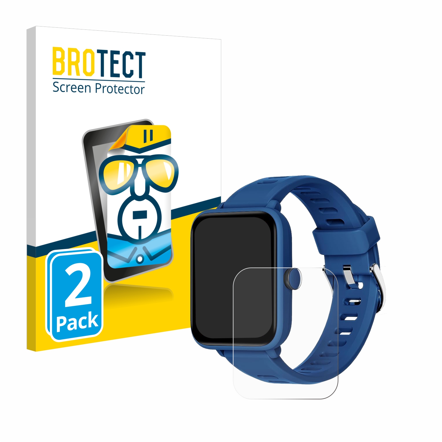 2x BROTECT Displayschutz-Folie pro Biggerfive BW01 1.5