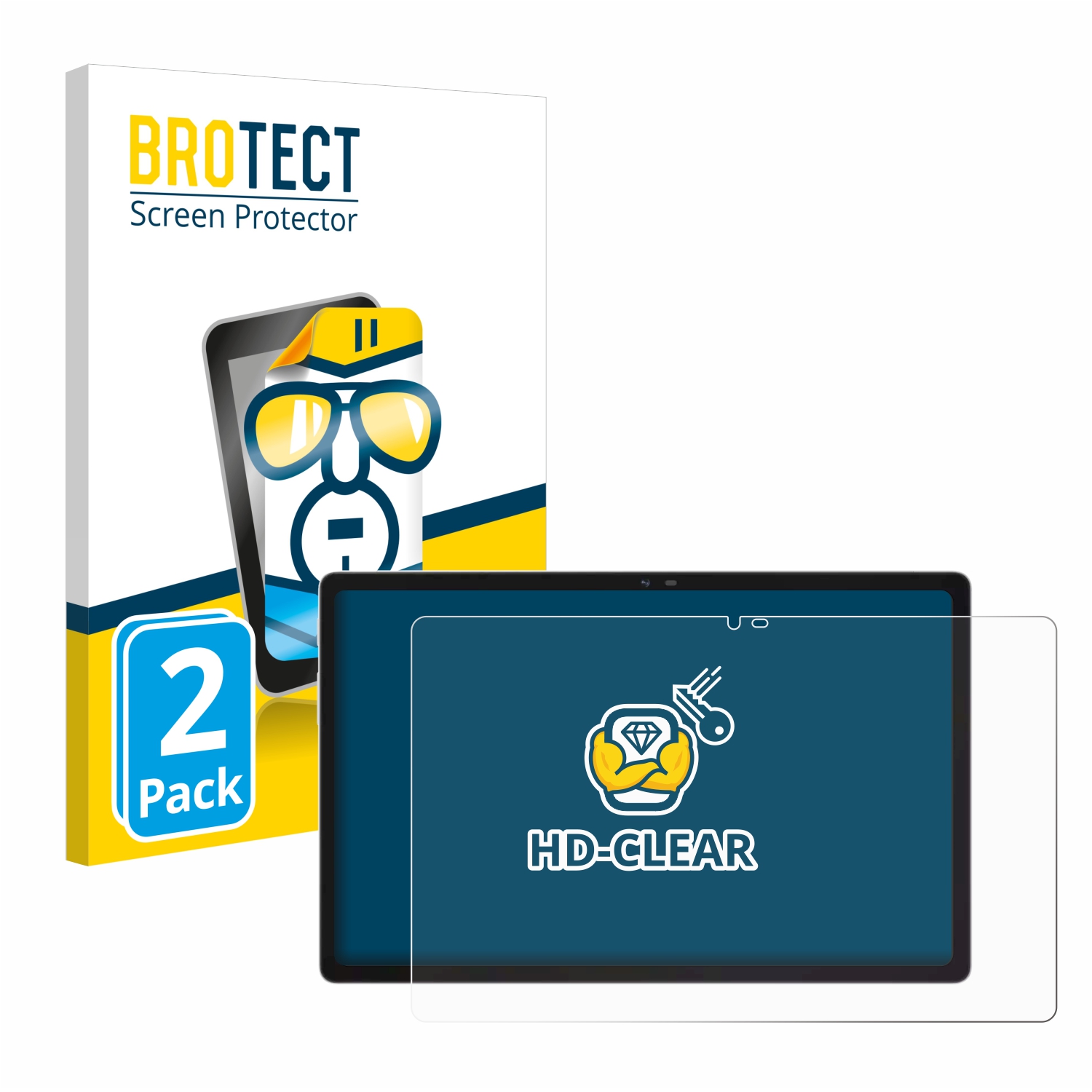 2x BROTECT Displayschutz-Folie pro Blackview Oscal Pad 15