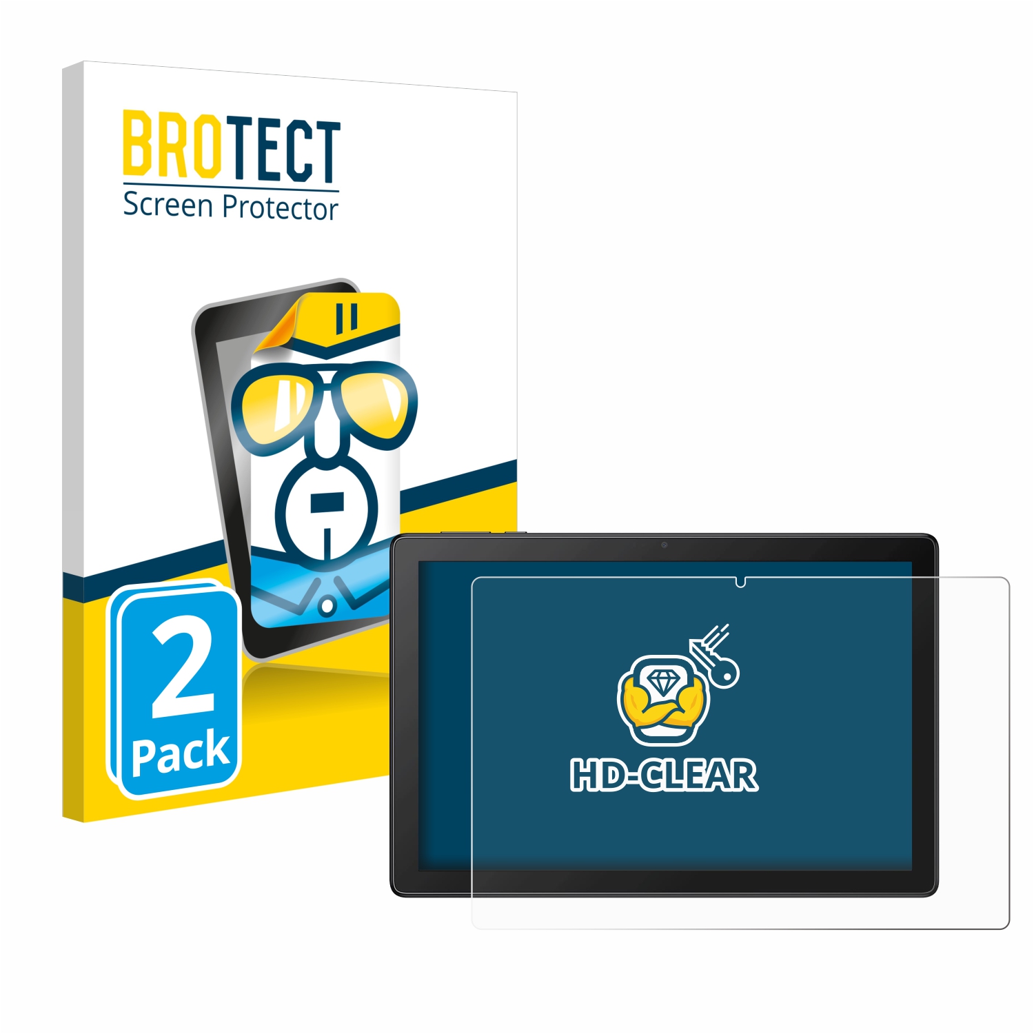 2x BROTECT Displayschutz-Folie pro Alcatel 3T10 2020