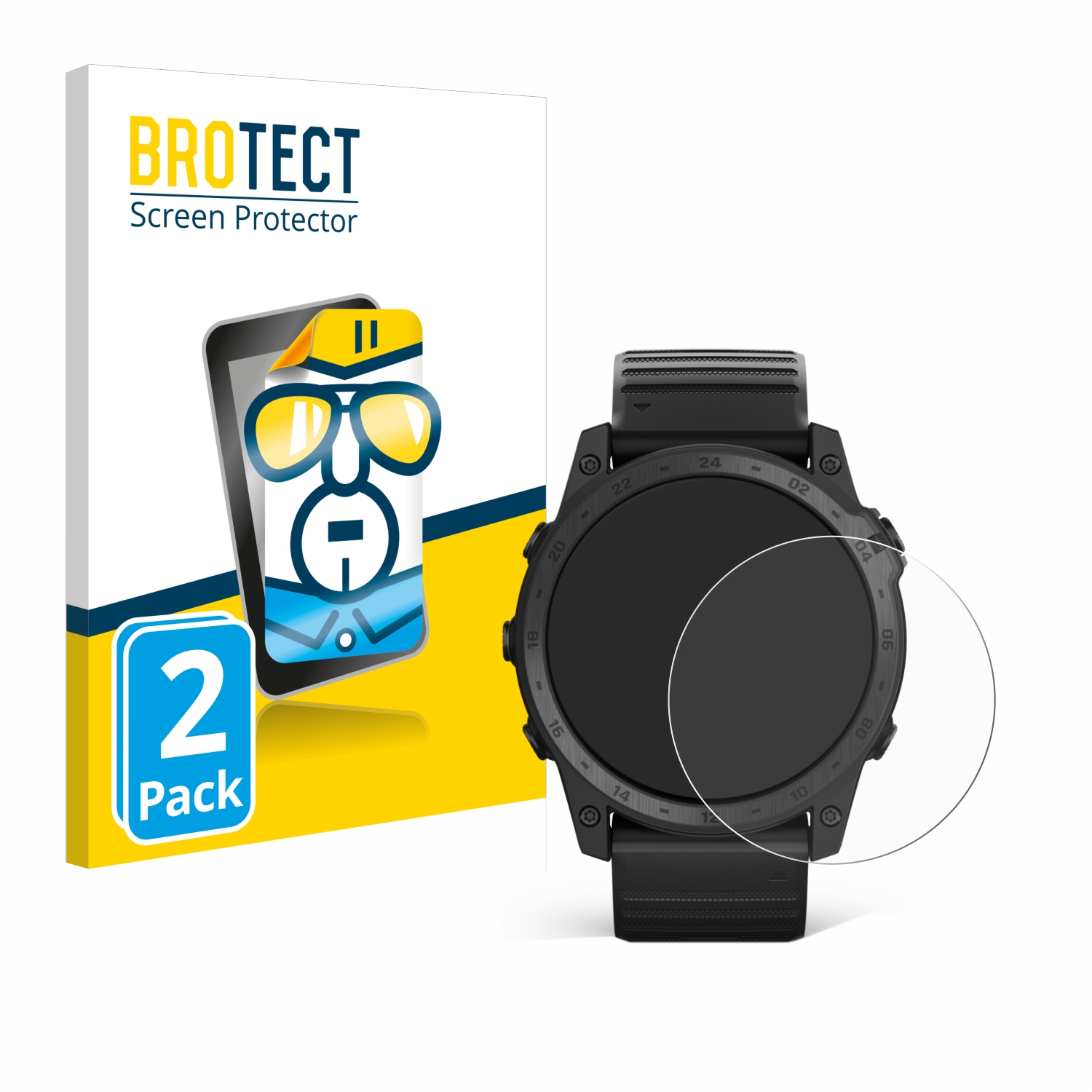 2x BROTECT Displayschutz-Folie pro Garmin Tactix 7 AMOLED