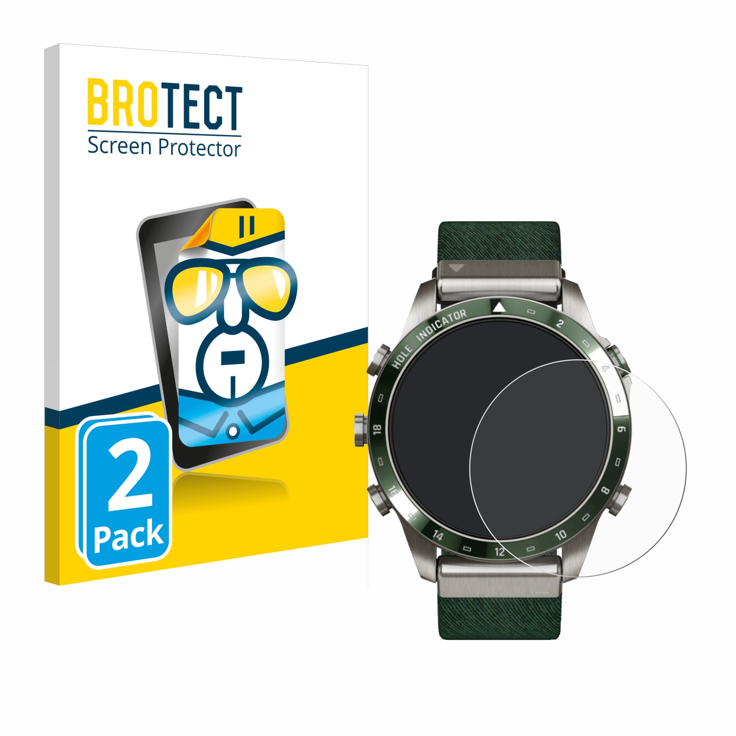 2x BROTECT Displayschutz-Folie pro Garmin Marq Golfer Gen 2