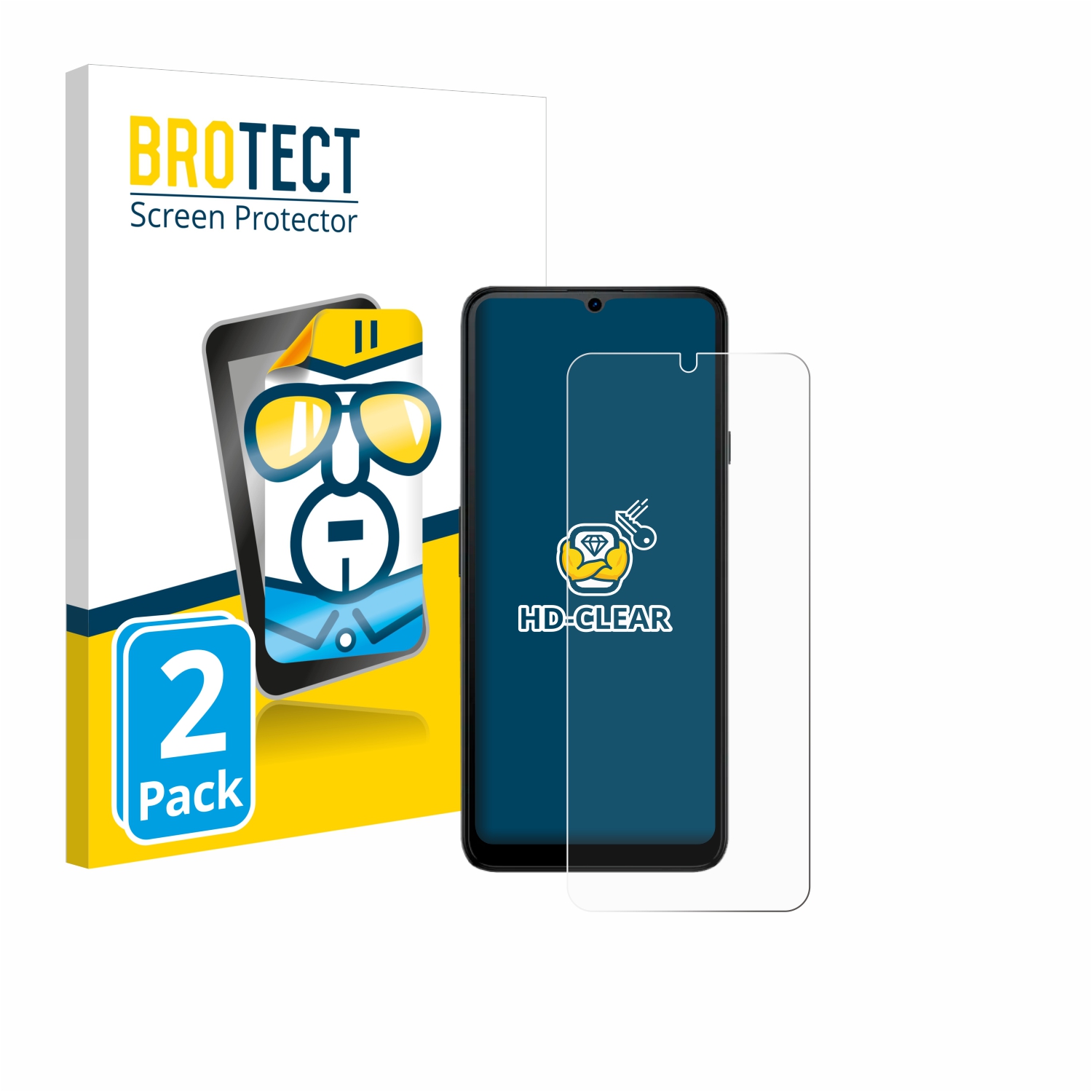 2x BROTECT Displayschutz-Folie pro Cubot Note 40