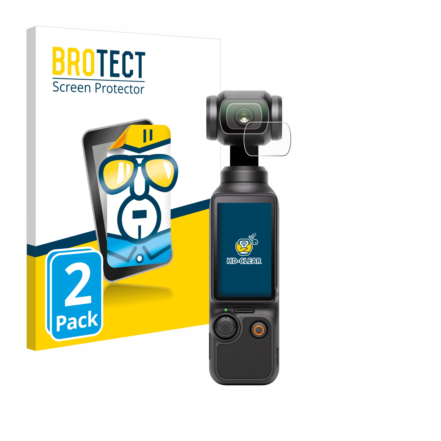 2x BROTECT Displayschutz-Folie pro DJI Osmo Pocket 3 (čočka)