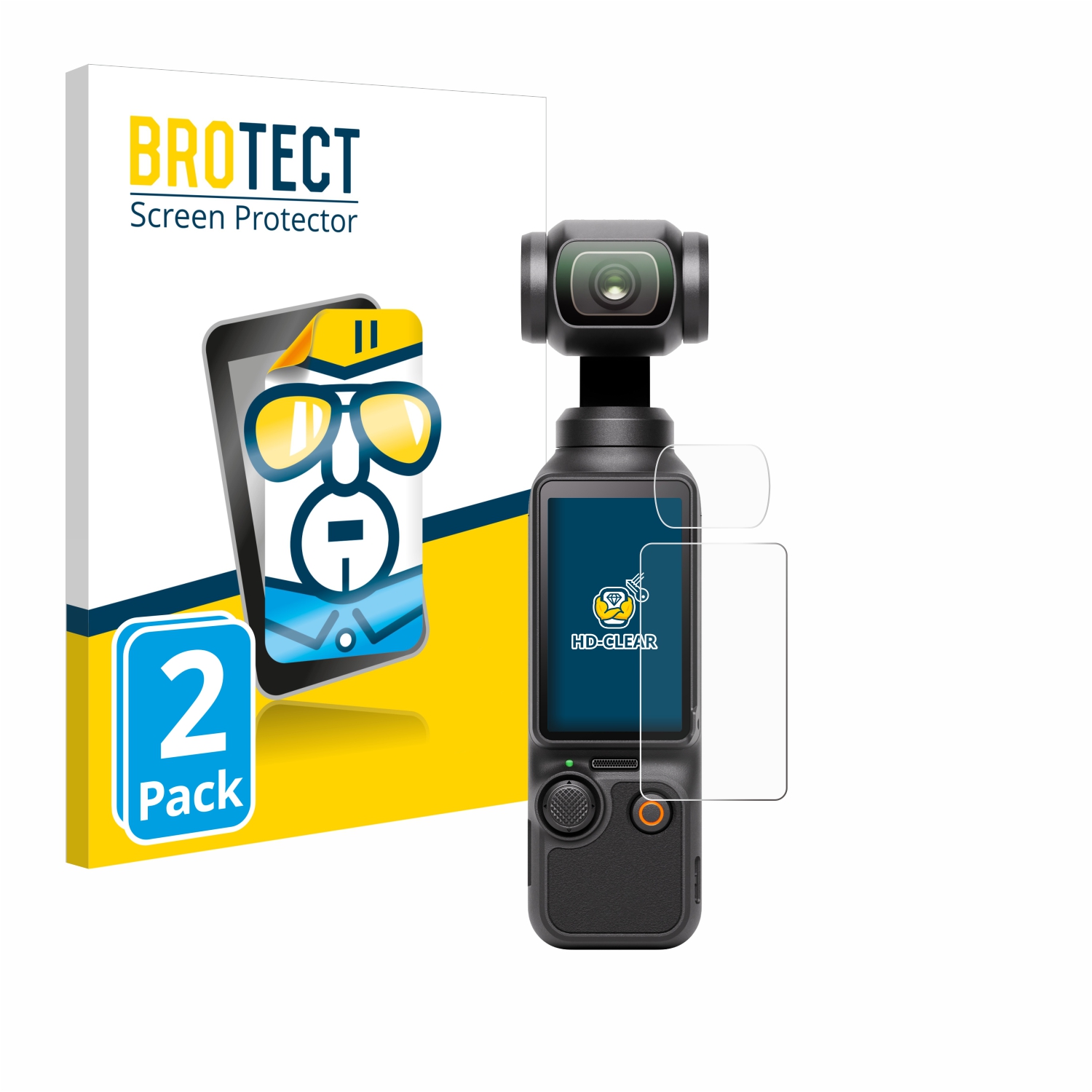 2x BROTECT Displayschutz-Folie pro DJI Osmo Pocket 3 (displej + čočka)