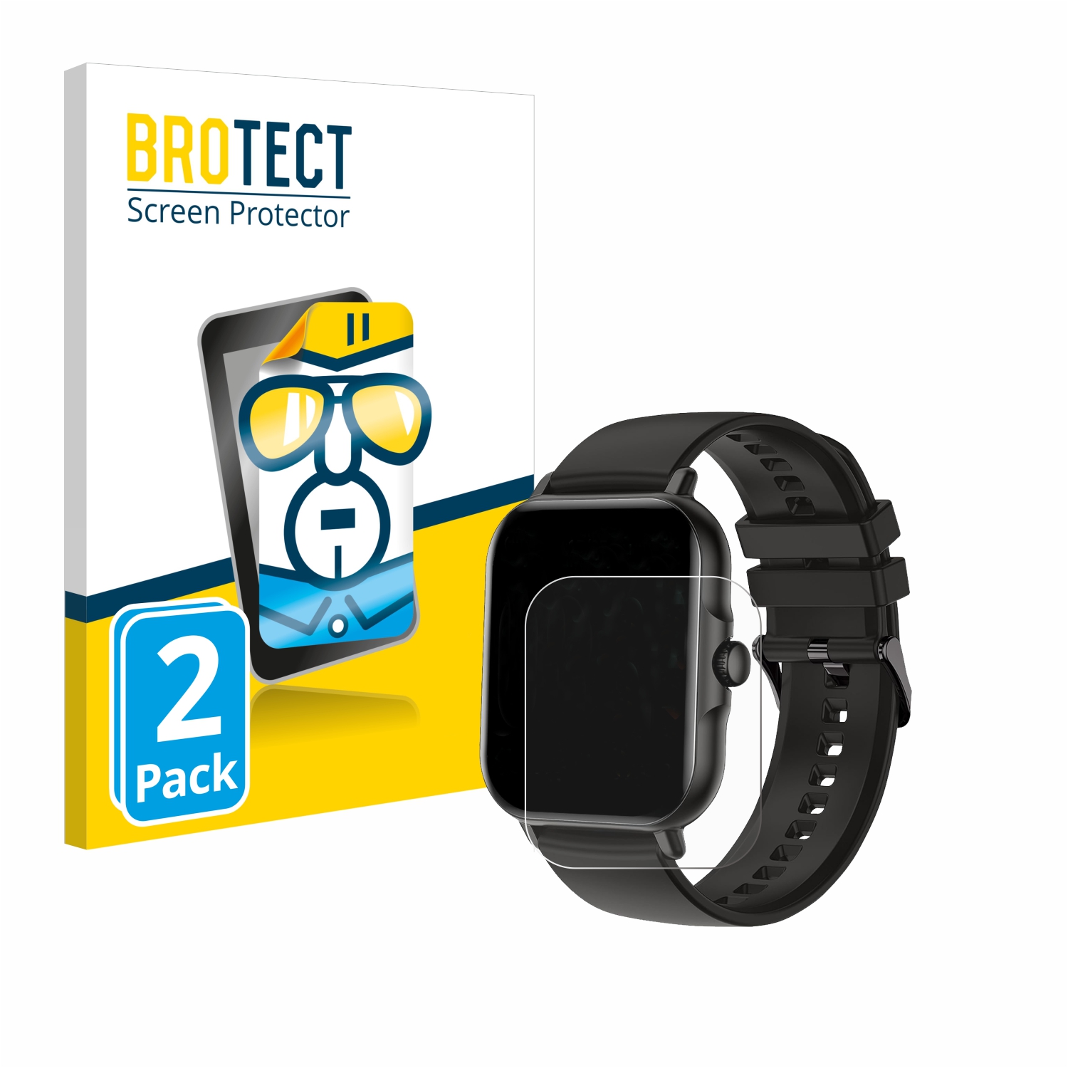 2x BROTECT Displayschutz-Folie pro AcclaFit KM13 1.83