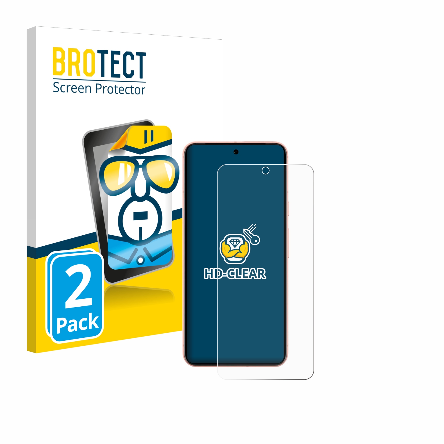 2x BROTECT Displayschutz-Folie pro Google Pixel 8 (case-friendly)
