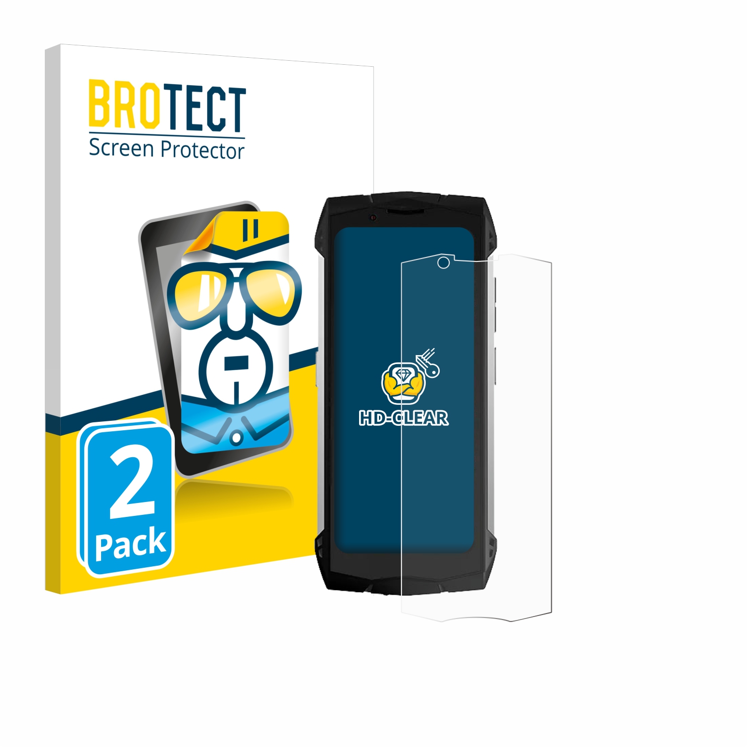 2x BROTECT Displayschutz-Folie pro Doogee S Mini