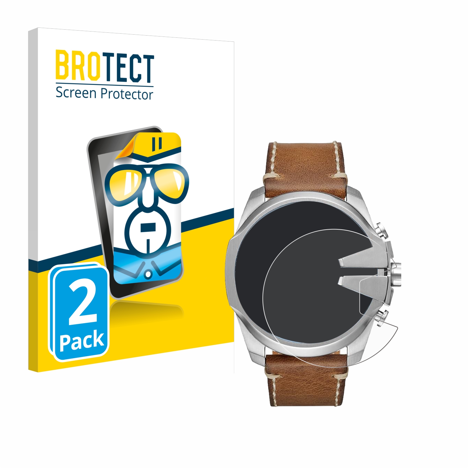 2x BROTECT Displayschutz-Folie pro Diesel Mega Chief