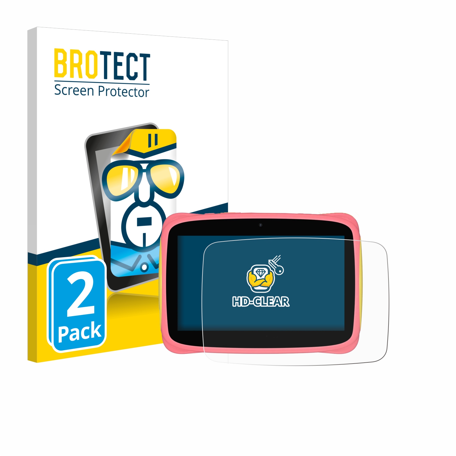 2x BROTECT Displayschutz-Folie pro Blackview Tab 3 Kids